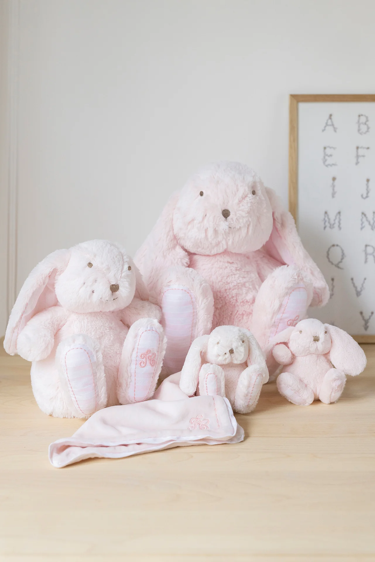 Augustin le lapin - Doudou rose pâle - Image 3