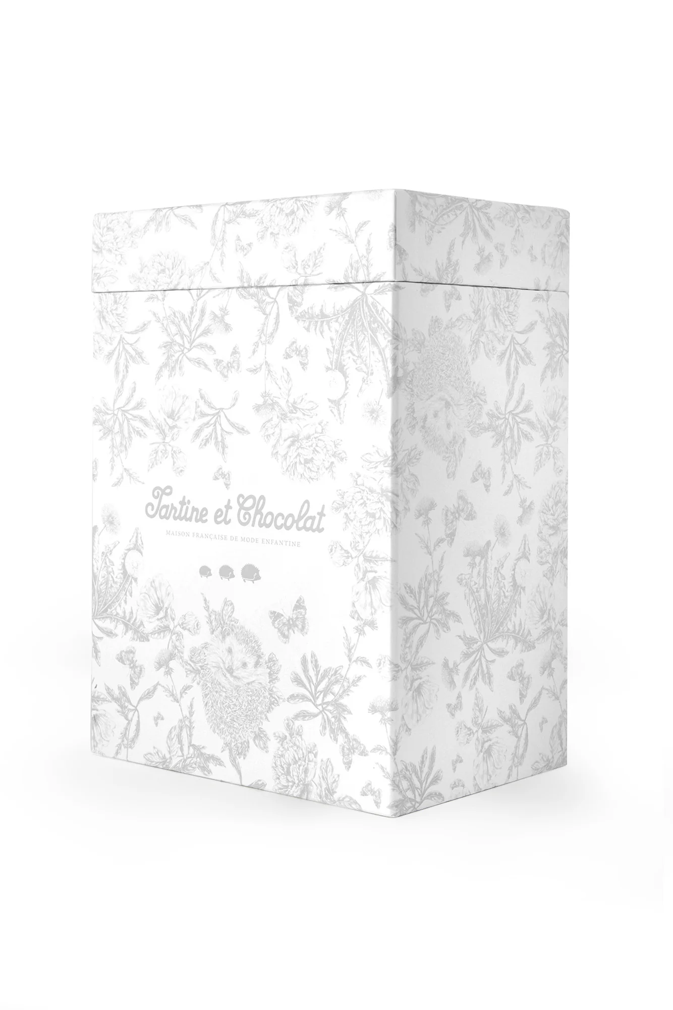 Augustin le Lapin - Imprimé inspiration Toile de Jouy gris 25cm - Image 7