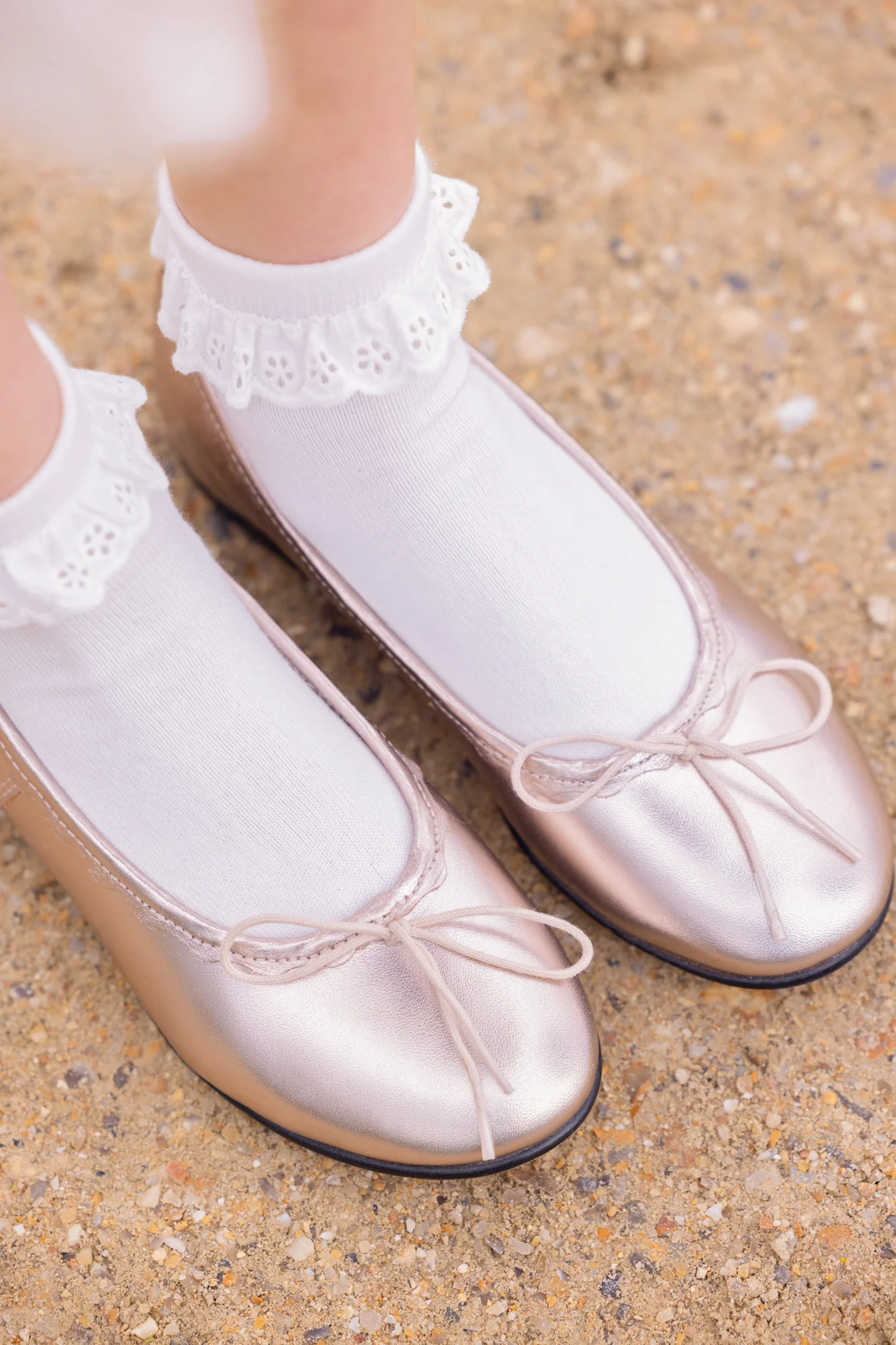 Ballerines - Cuir or - Image 3