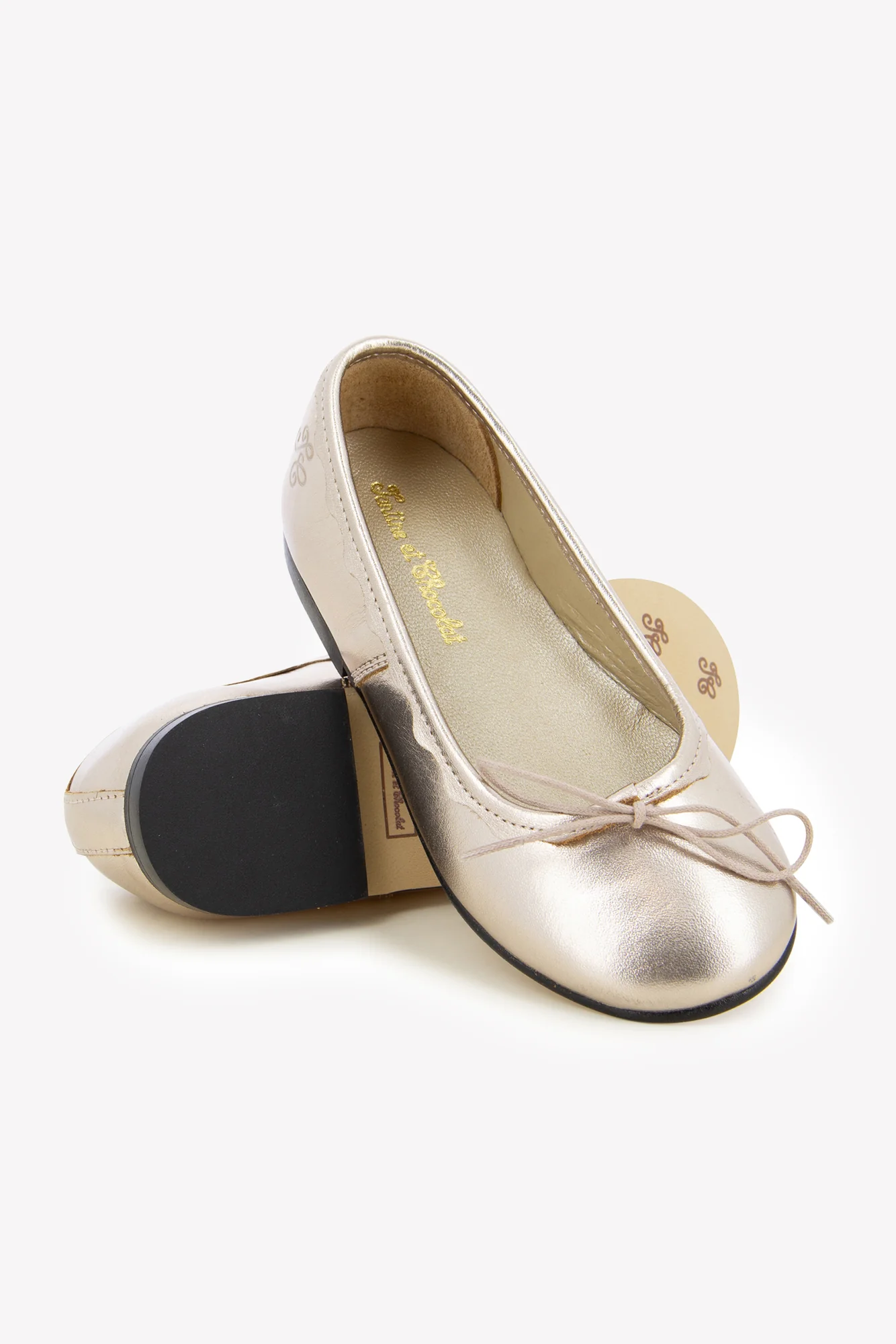 Ballerines - Cuir or - Image 7