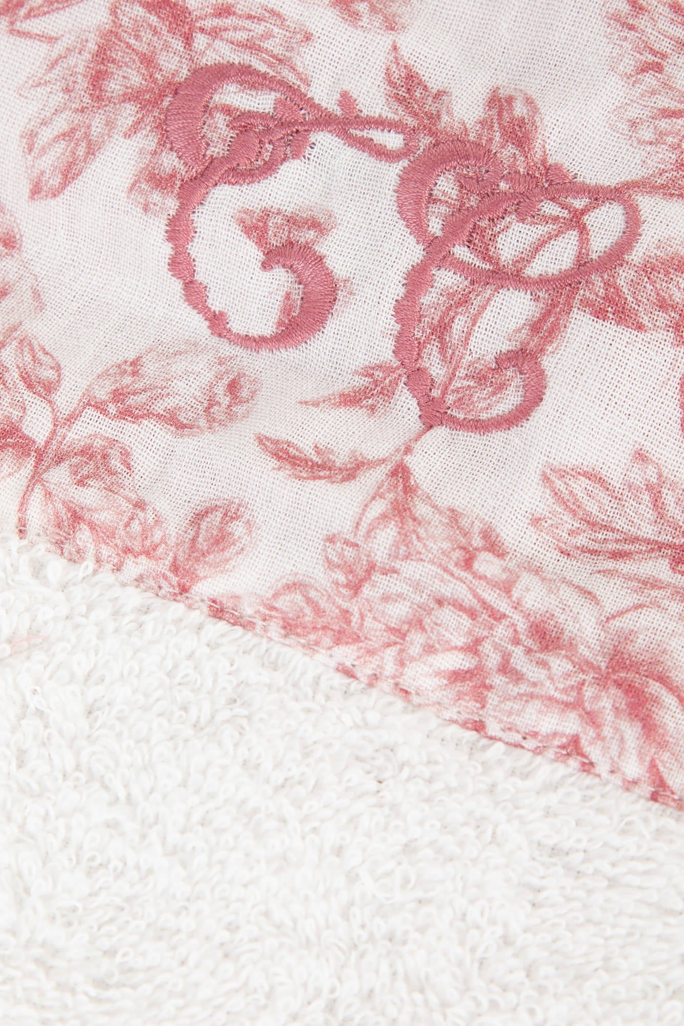Bavoir - Imprimé inspiration Toile de Jouy rose T2 - Image 5