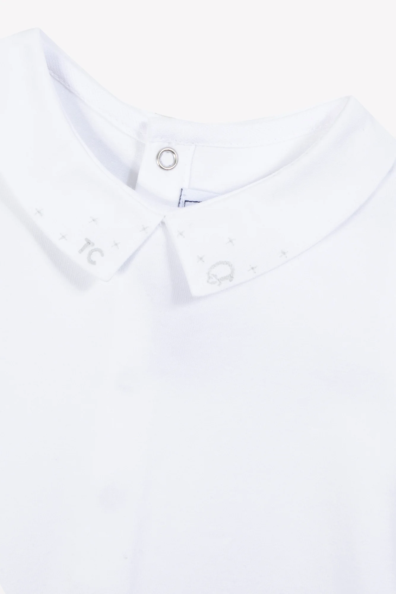 Body - Blanc col pointu broderie TC - Image 3