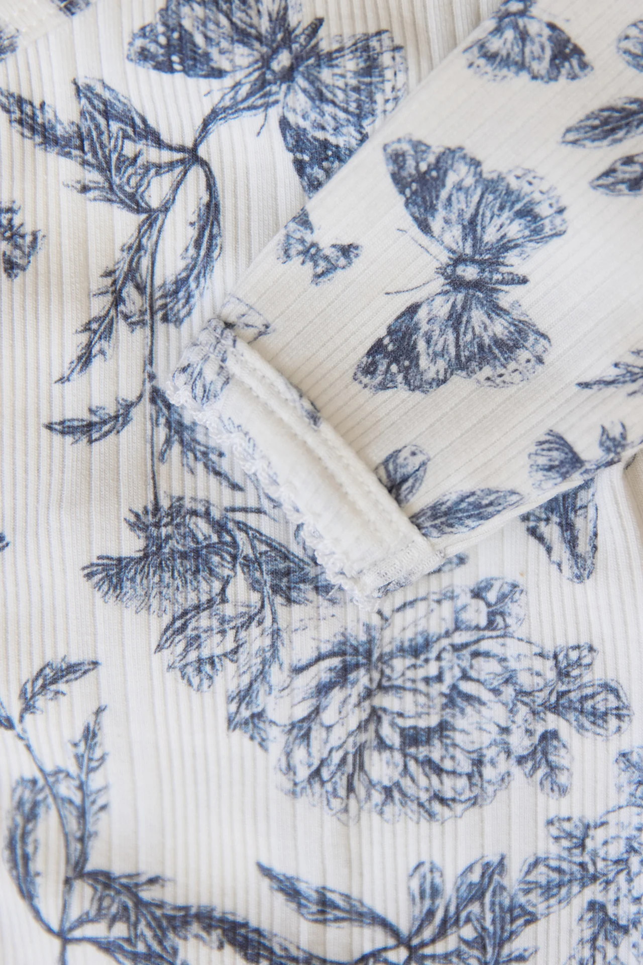 Body - Imprimé inspiration toile de jouy bleu - Image 3