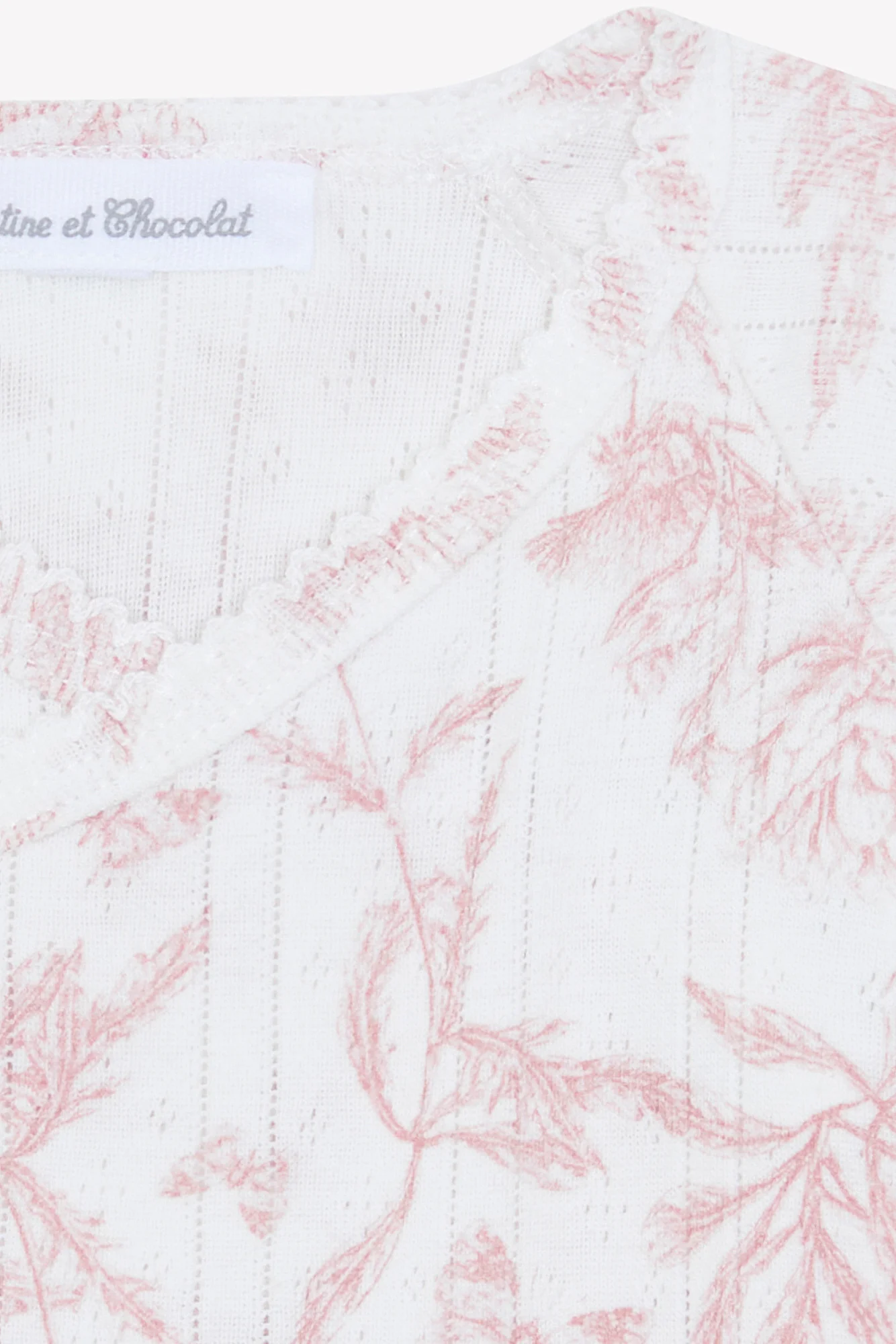 Body - Imprimé inspiration toile de jouy rose - Image 6