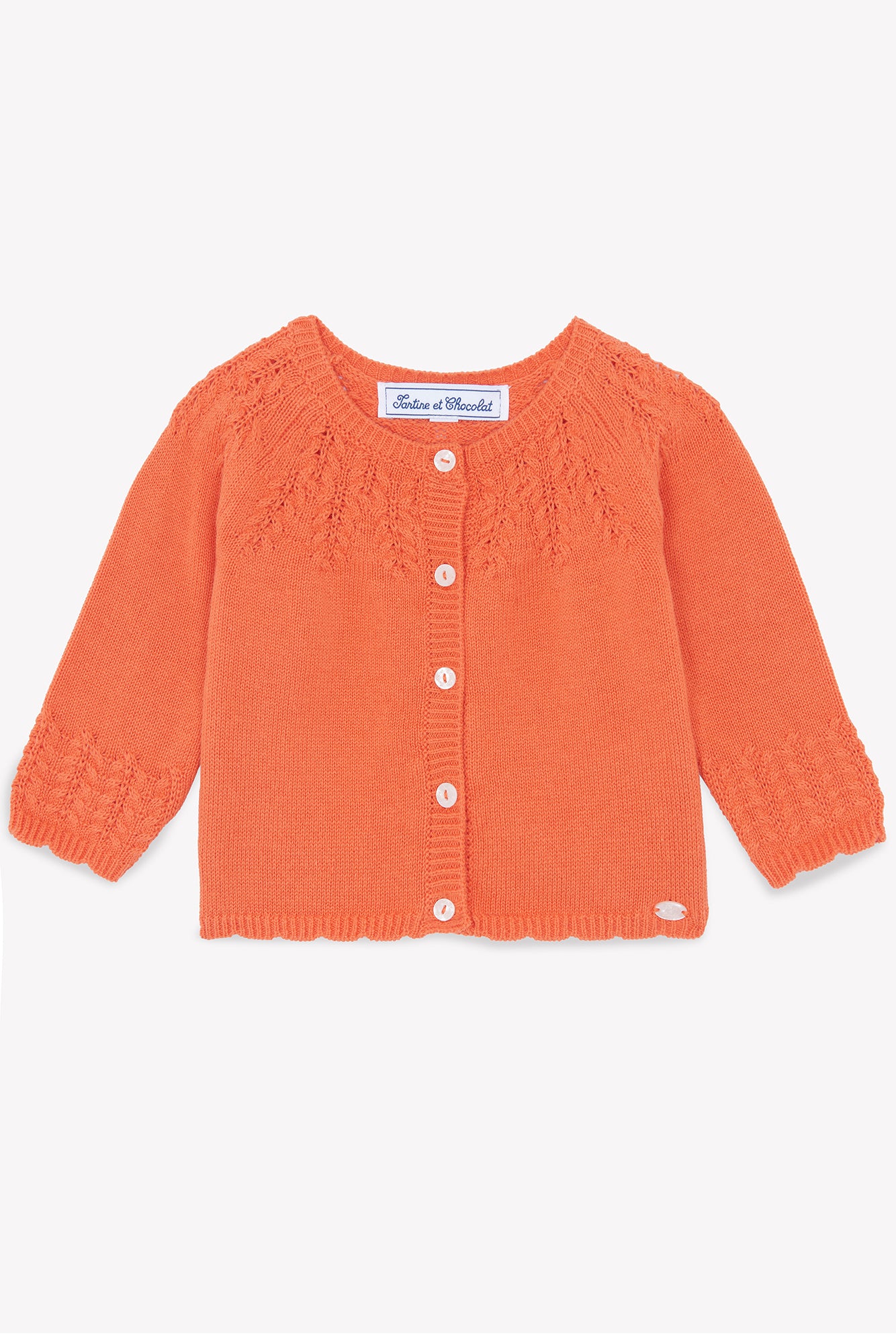 Cardigan - Coquelicot maille - Image 4
