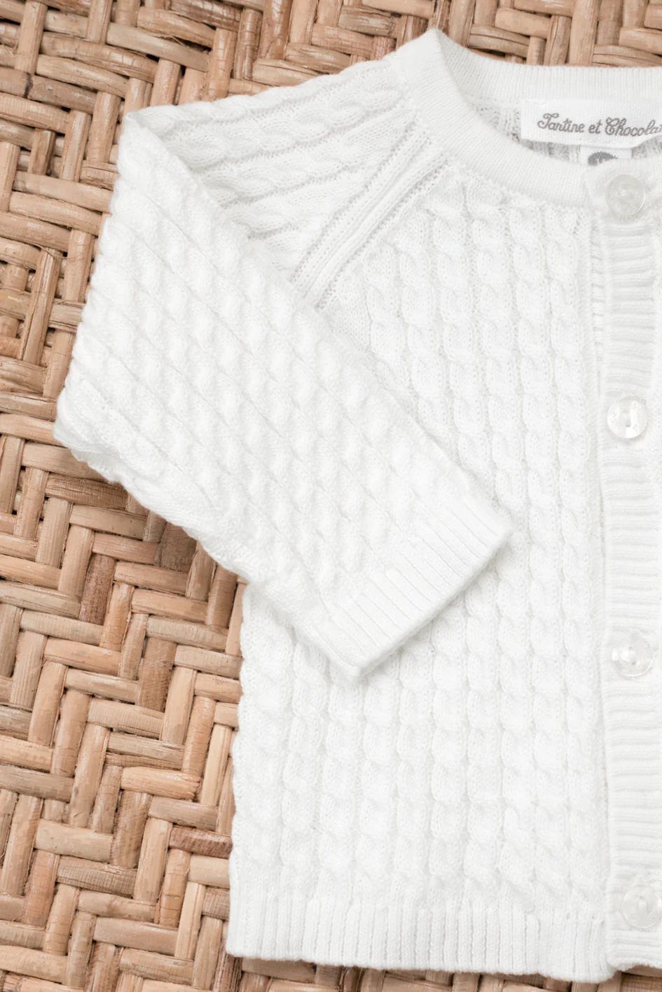 Cardigan - écru maille torsadée - Image 2