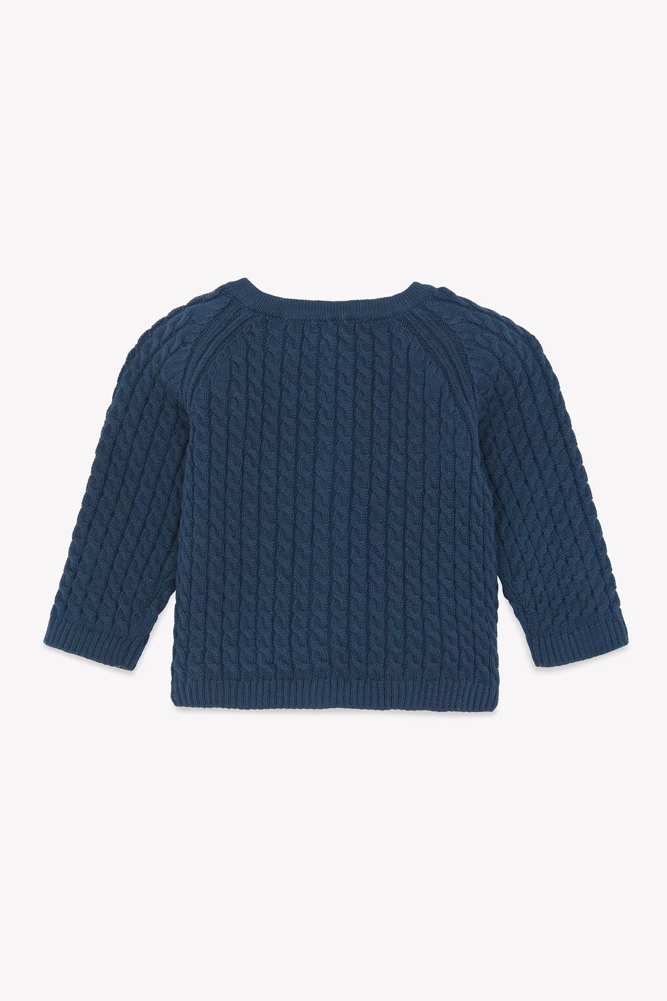 Cardigan - Marine lavé maille torsadée - Image 4