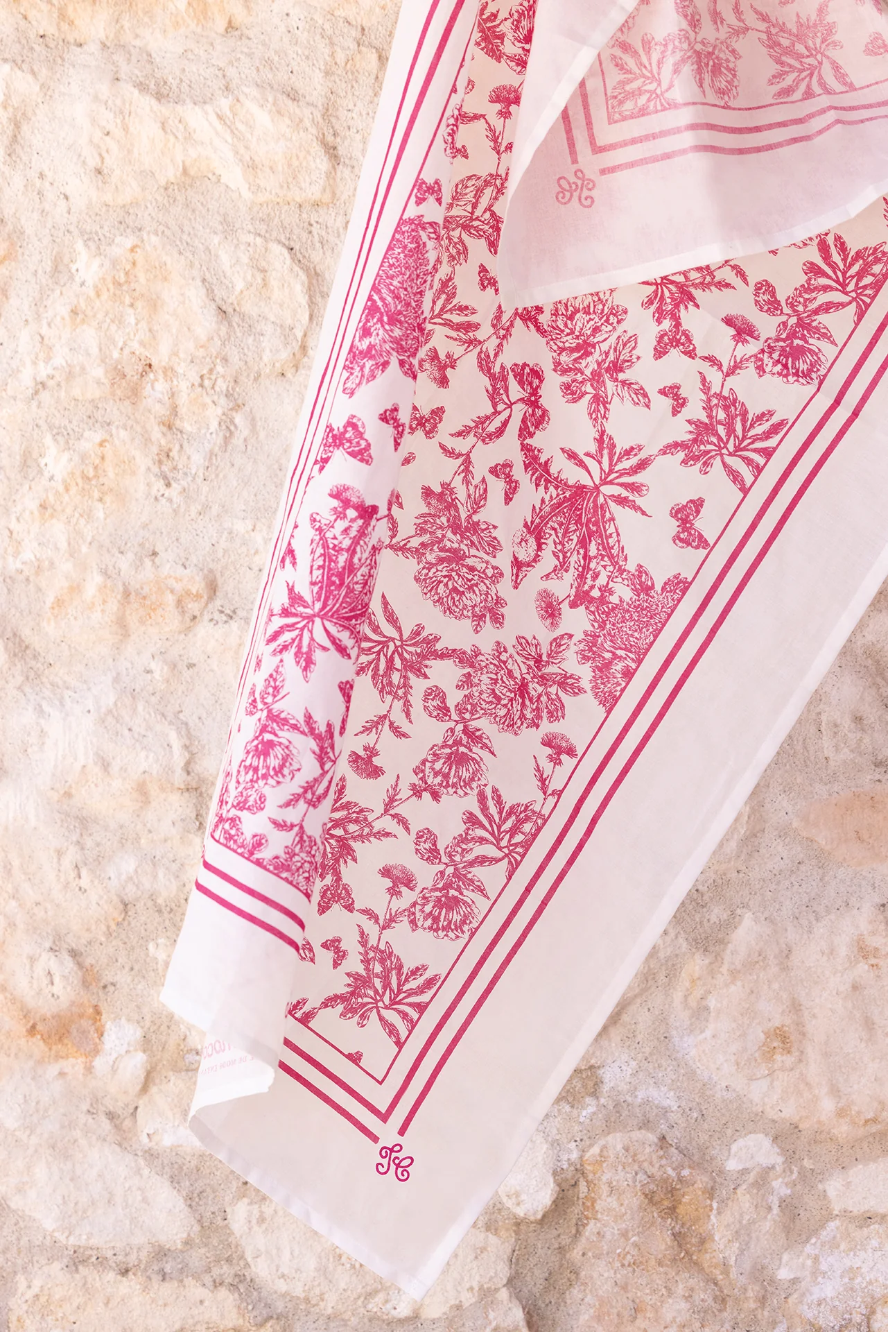 Paréo - Rose en coton - Image 3