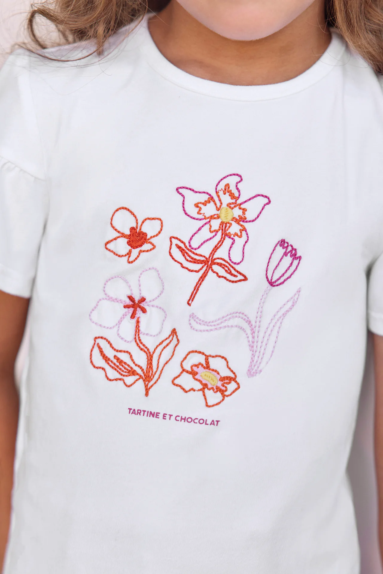 T-shirt - Blanc brodé - Image 3