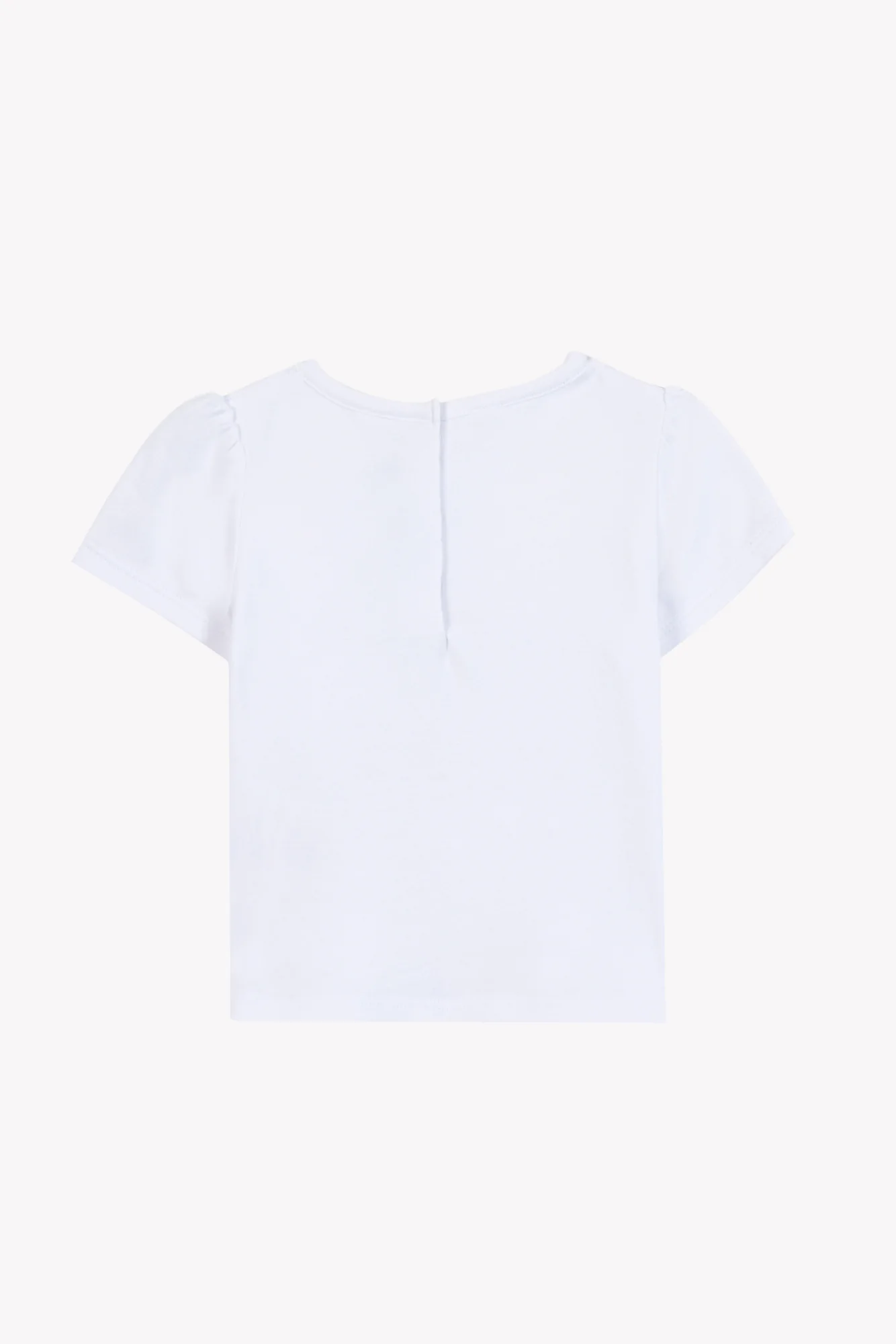 T-shirt - Blanc coton illustration plage - Image 4