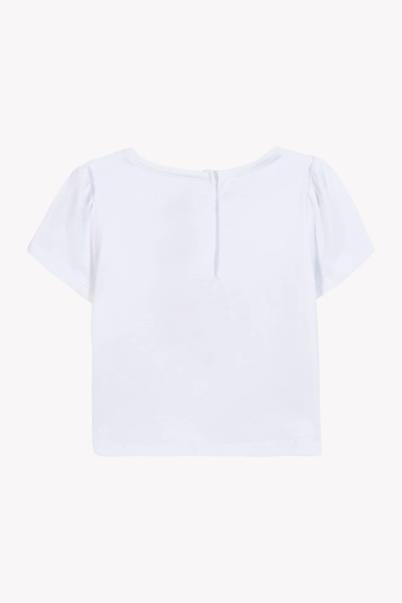 T-shirt - Blanc coton illustration tropicale - Image 5