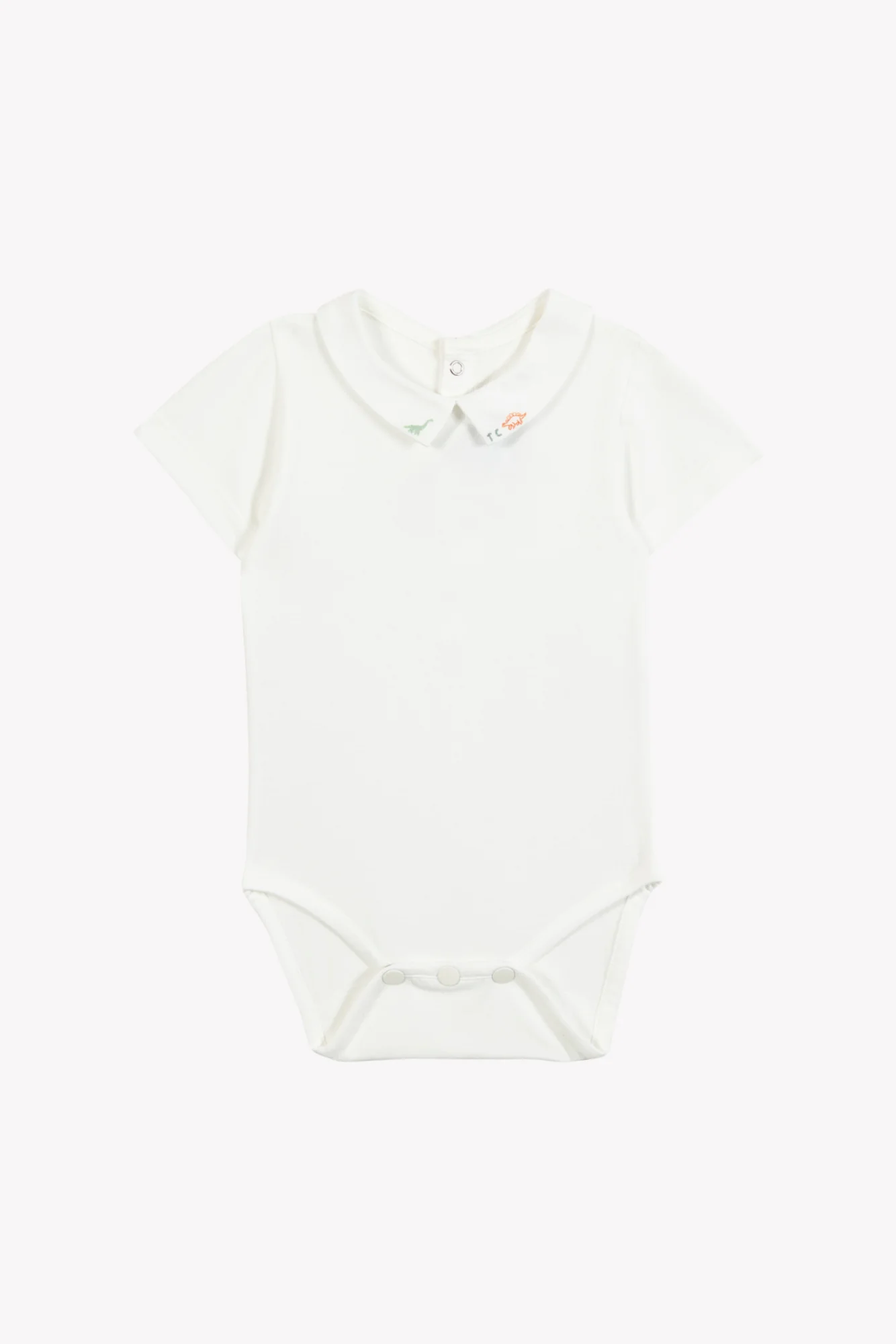 Body - Ecru coton broderie dinosaures - Image 5