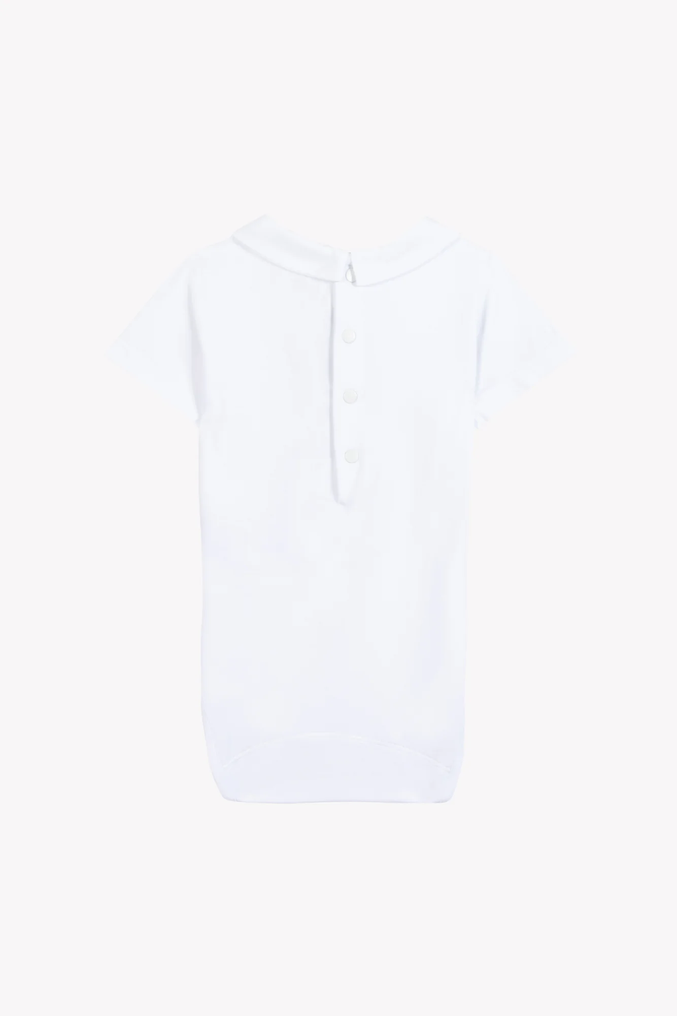 Body - Bleu nuage coton col pointu - Image 5