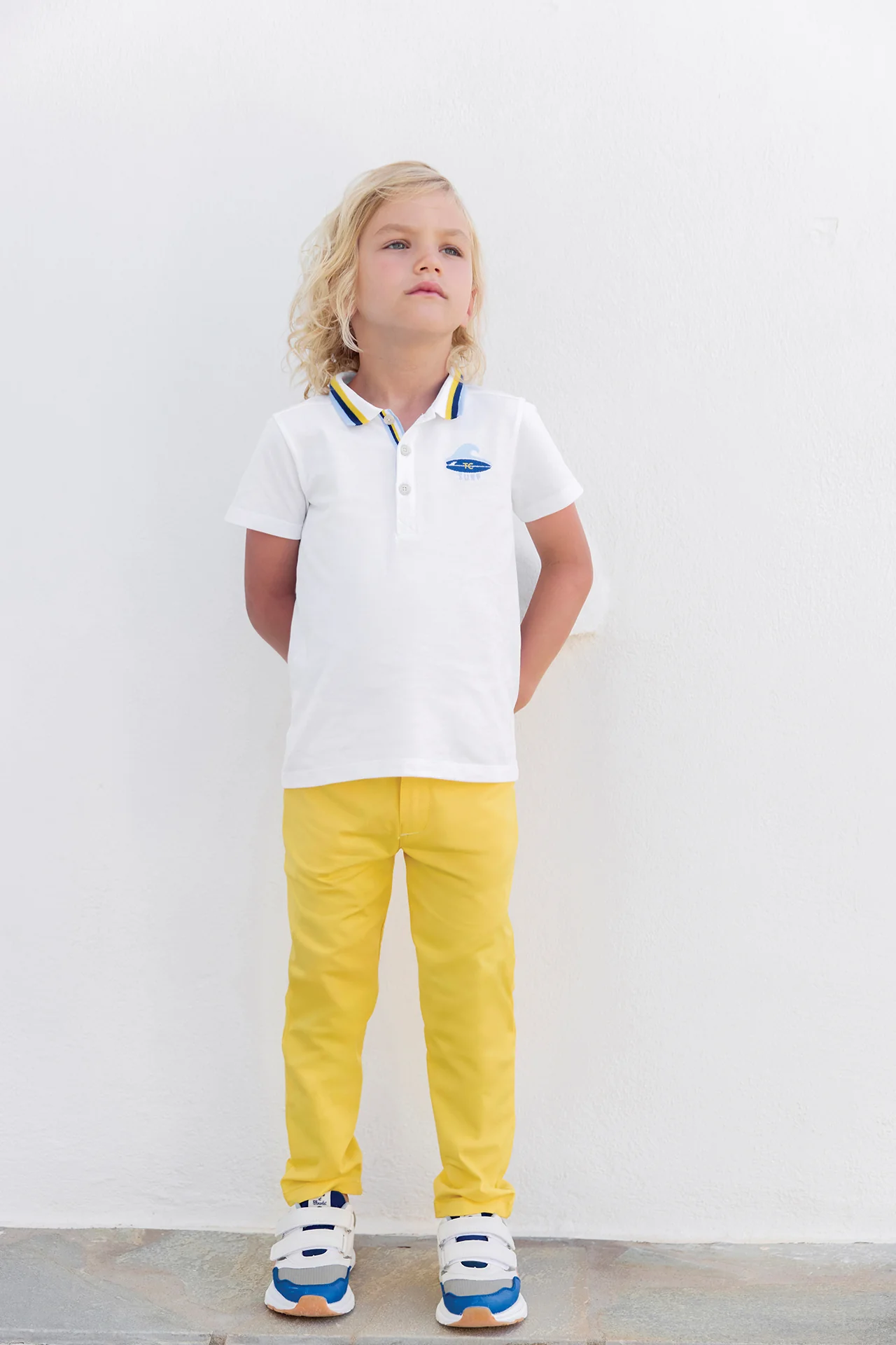 Polo - Blanc coton surfeur