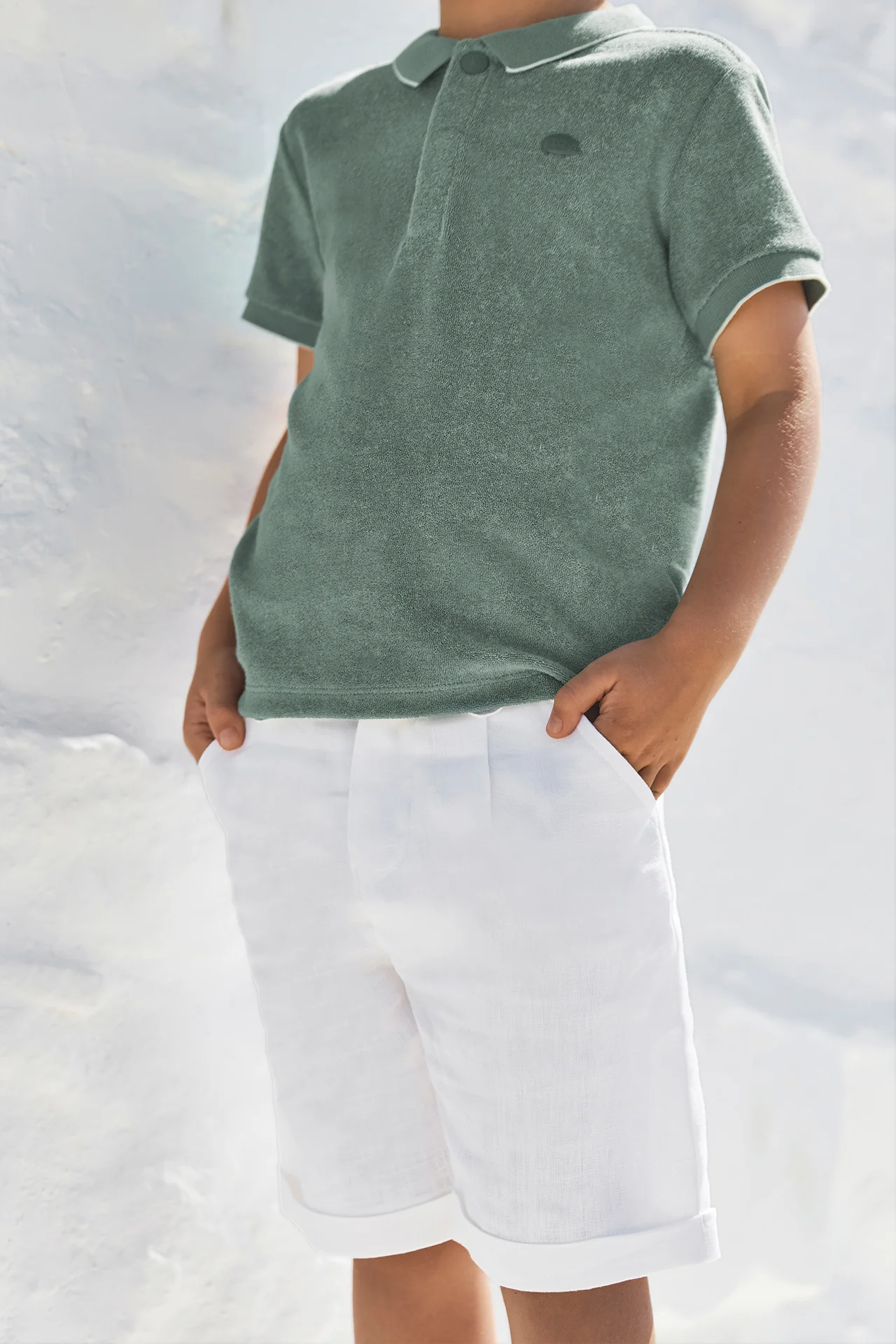 Polo - Kaki coton hérisson - Image 3