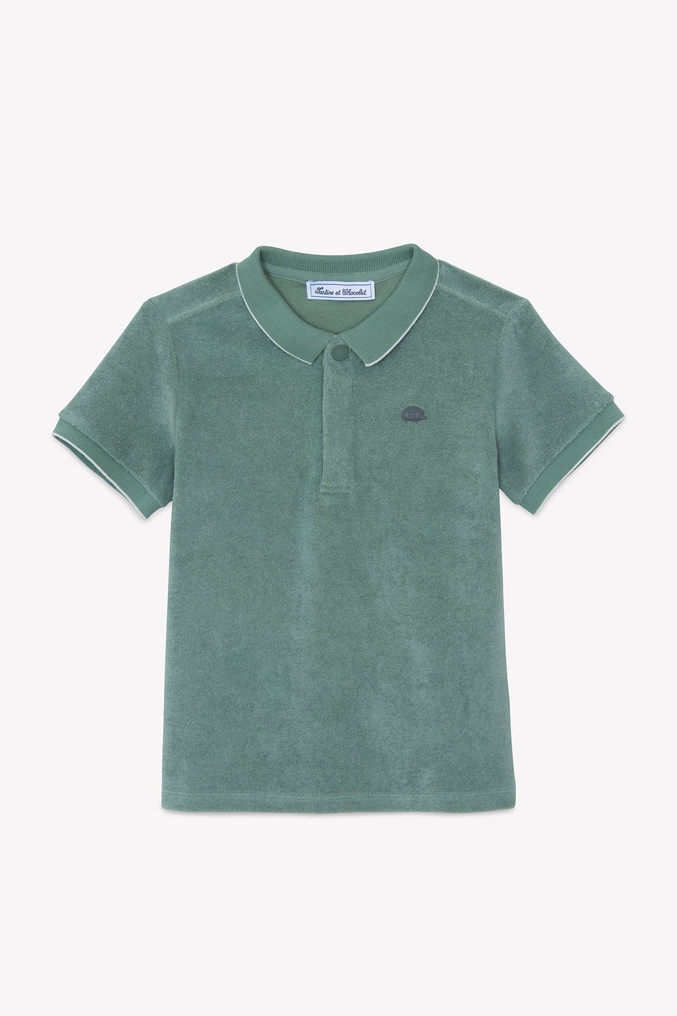 Polo - Kaki coton hérisson - Image 4