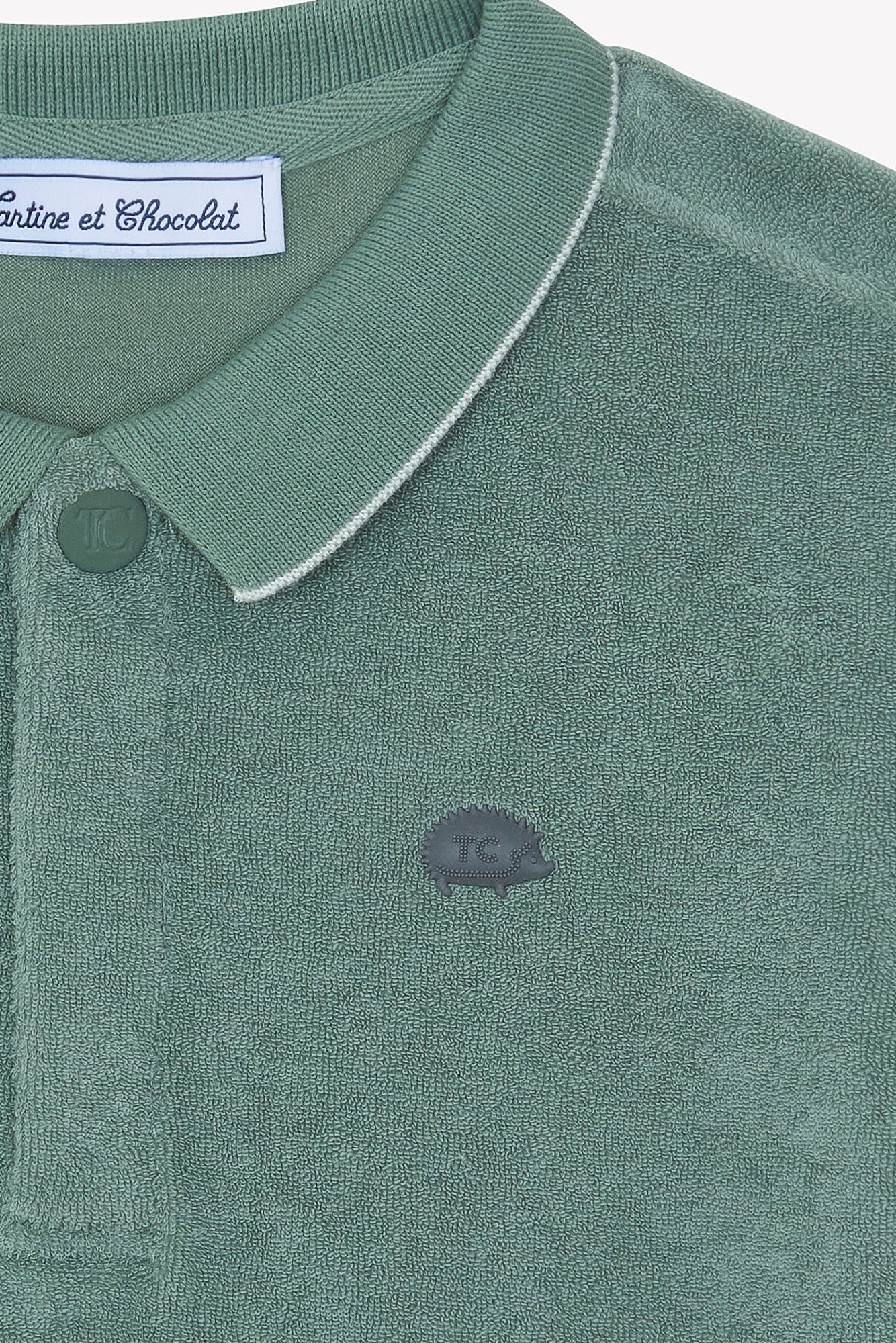 Polo - Kaki coton hérisson - Image 6