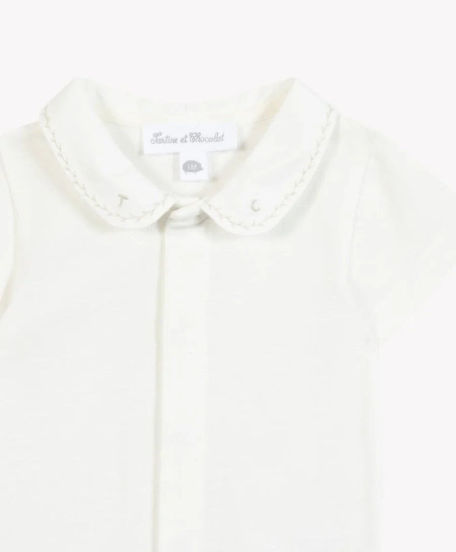 Body - Beige foncé coton broderie TC - Image 4