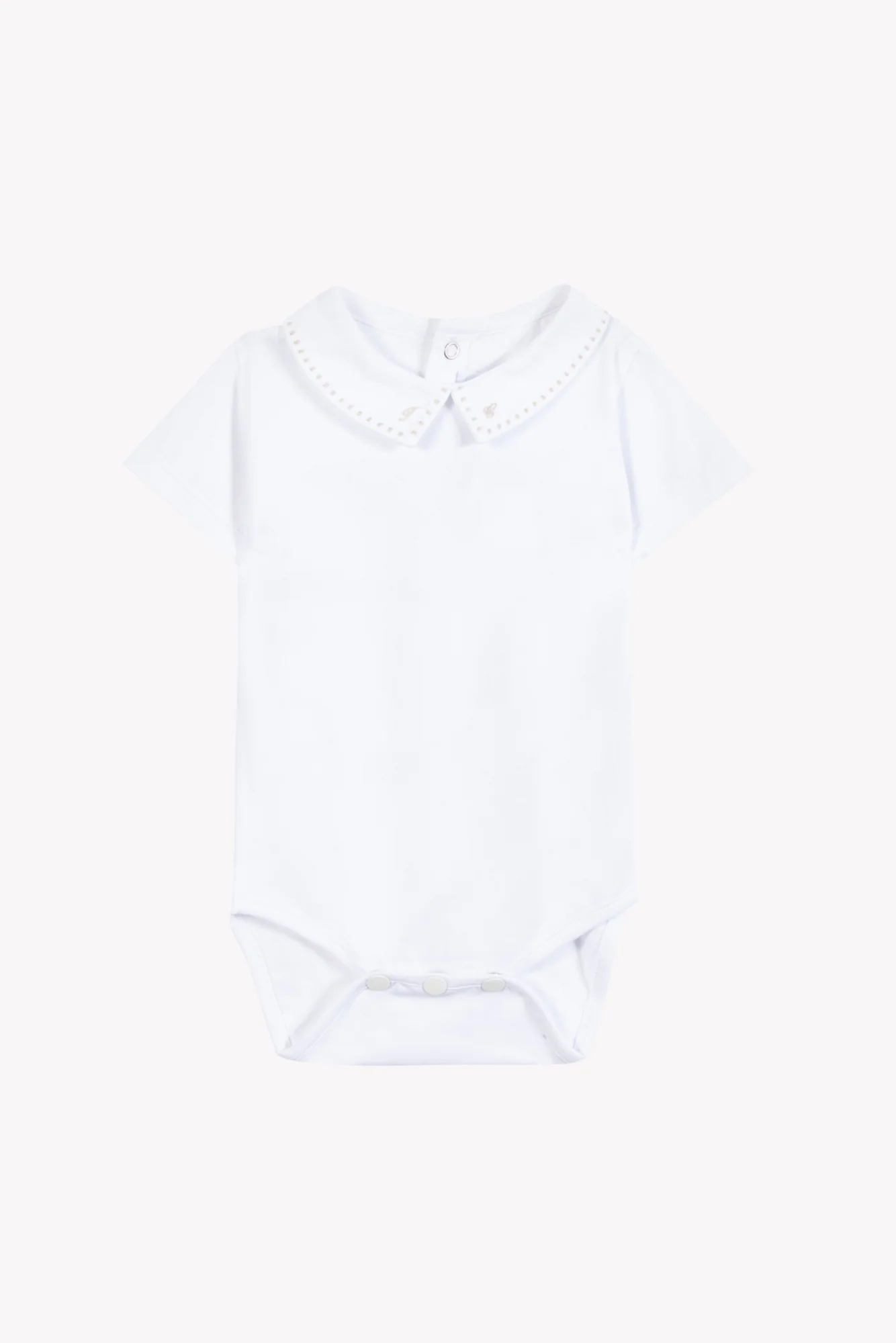 Body - Blanc coton col pointu - Image 6