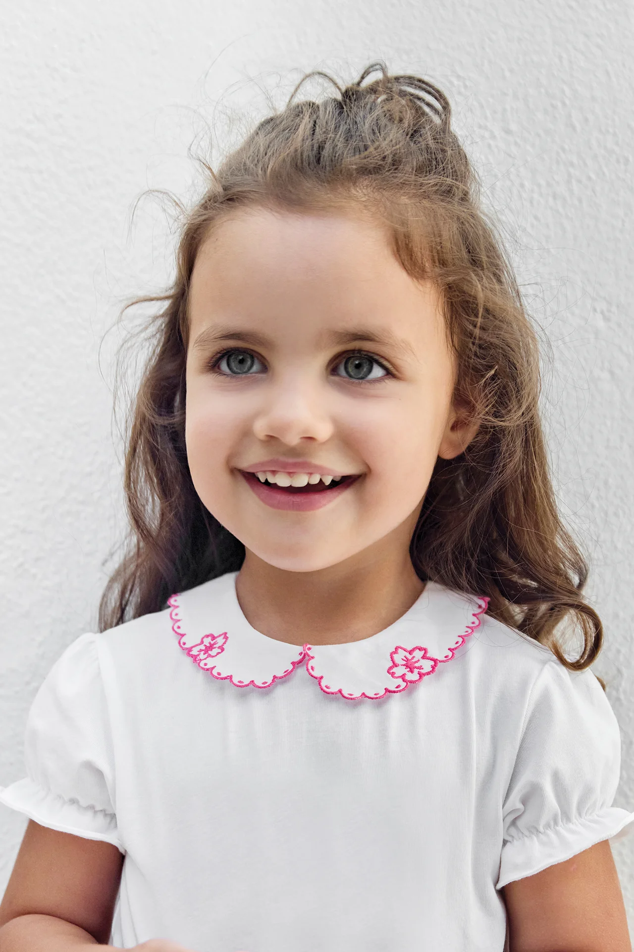 Body - Rose coton col claudine
