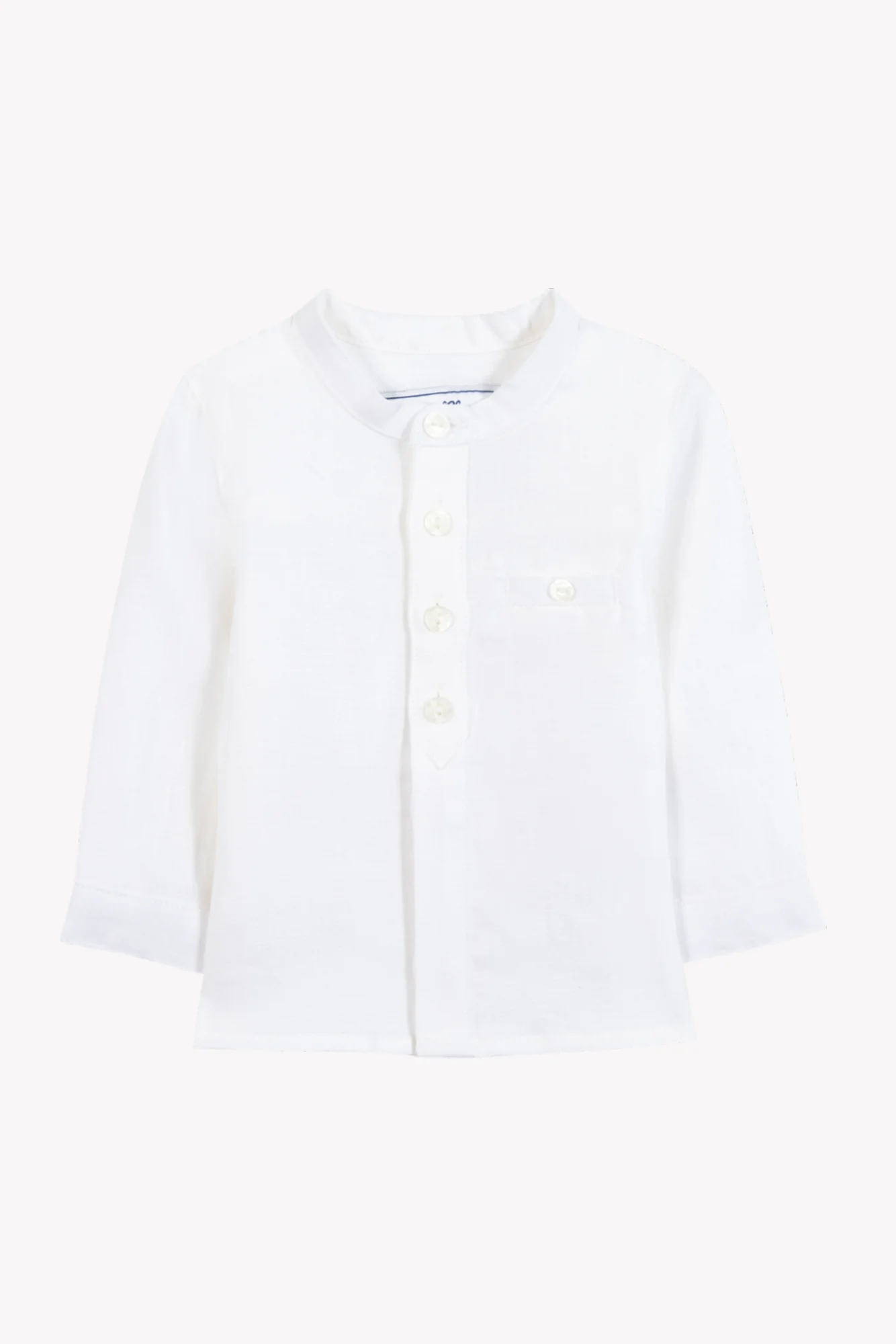 Chemise - Blanc lin col mao - Image 6