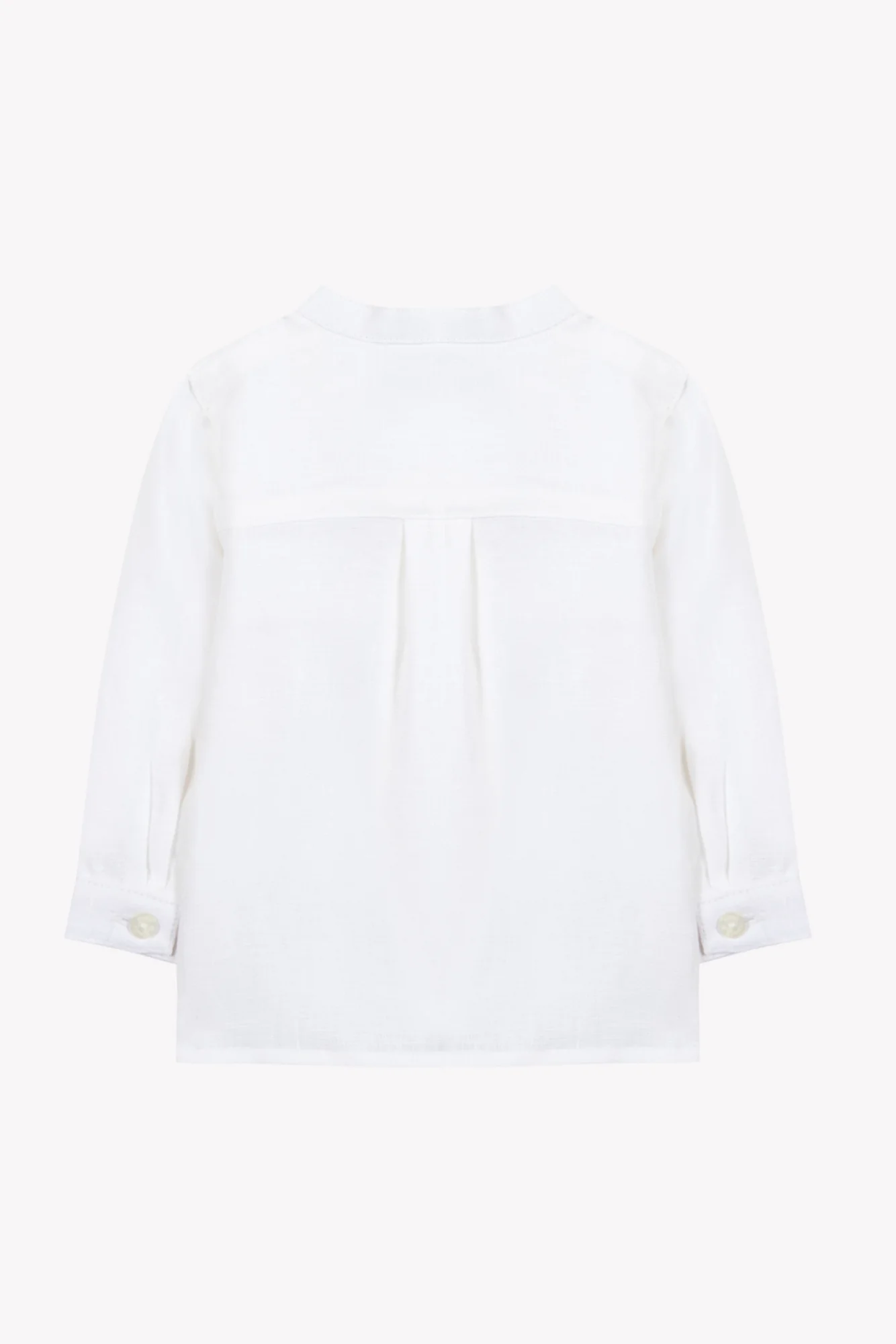 Chemise - Blanc lin col mao - Image 7