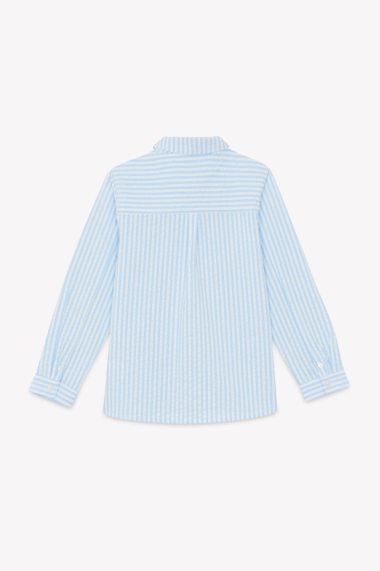 Chemise - Bleu nuage rayures écusson TC - Image 6