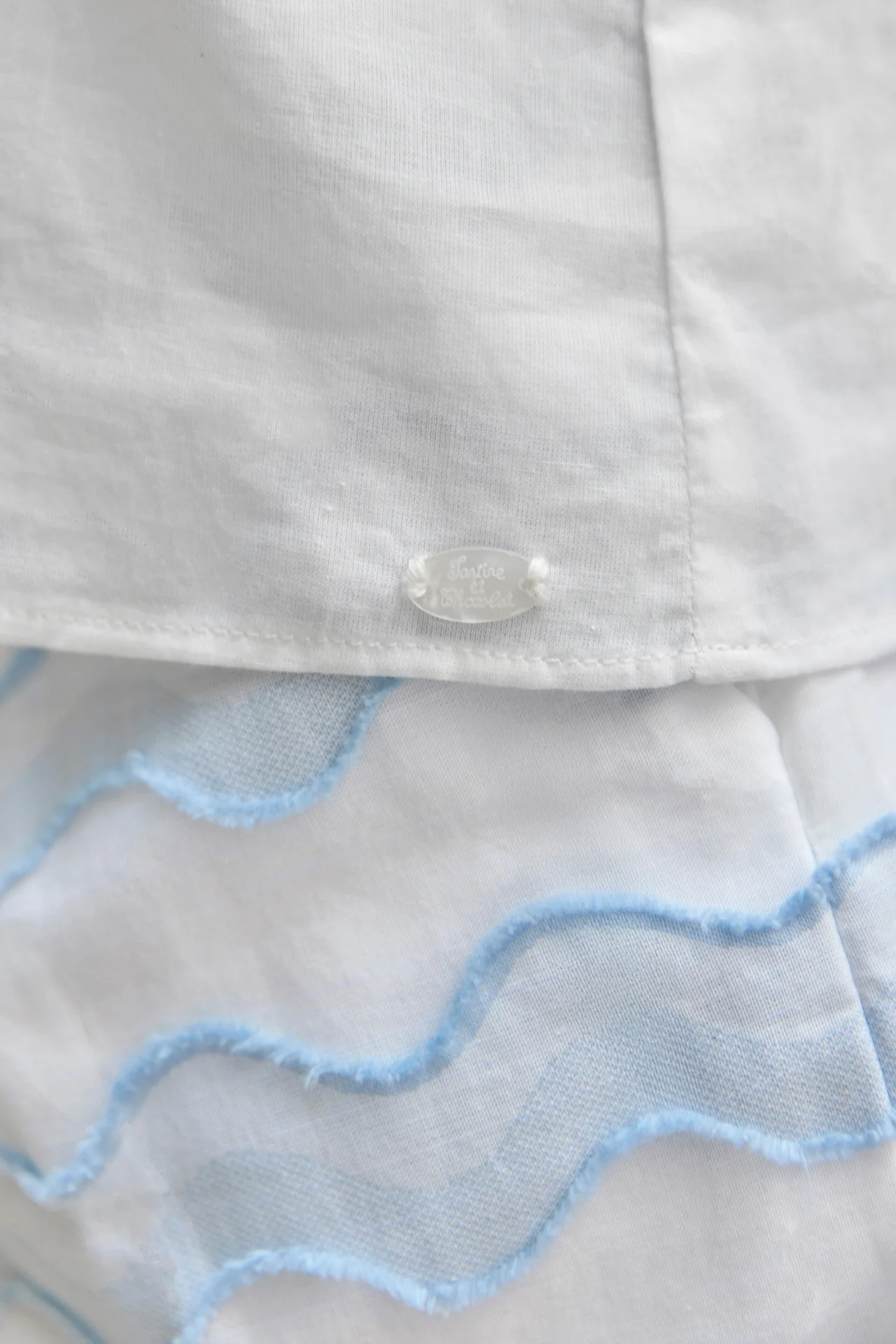 Blouse - Blanc coton dentelle - Image 5