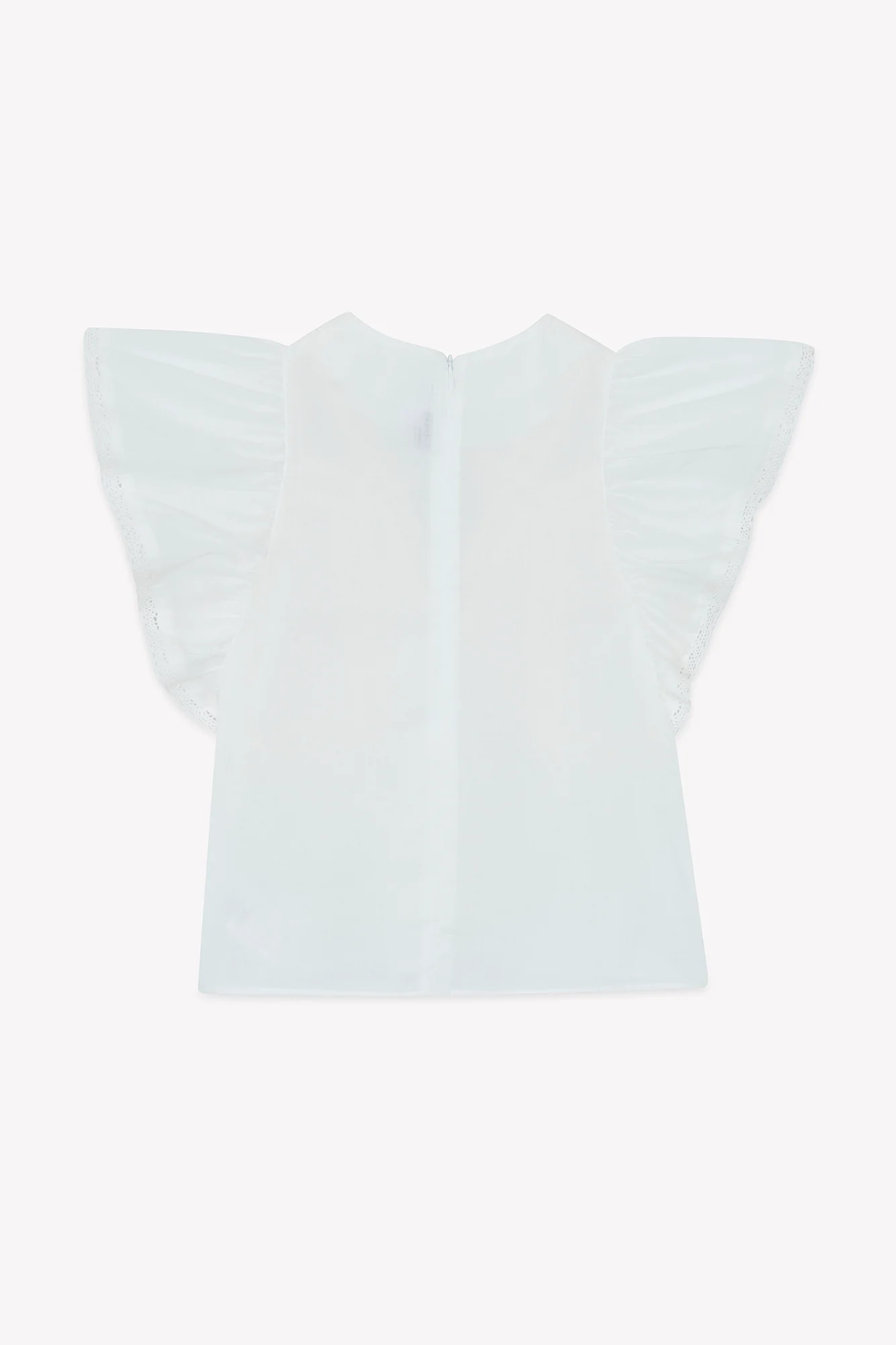 Blouse - Blanc coton dentelle - Image 7