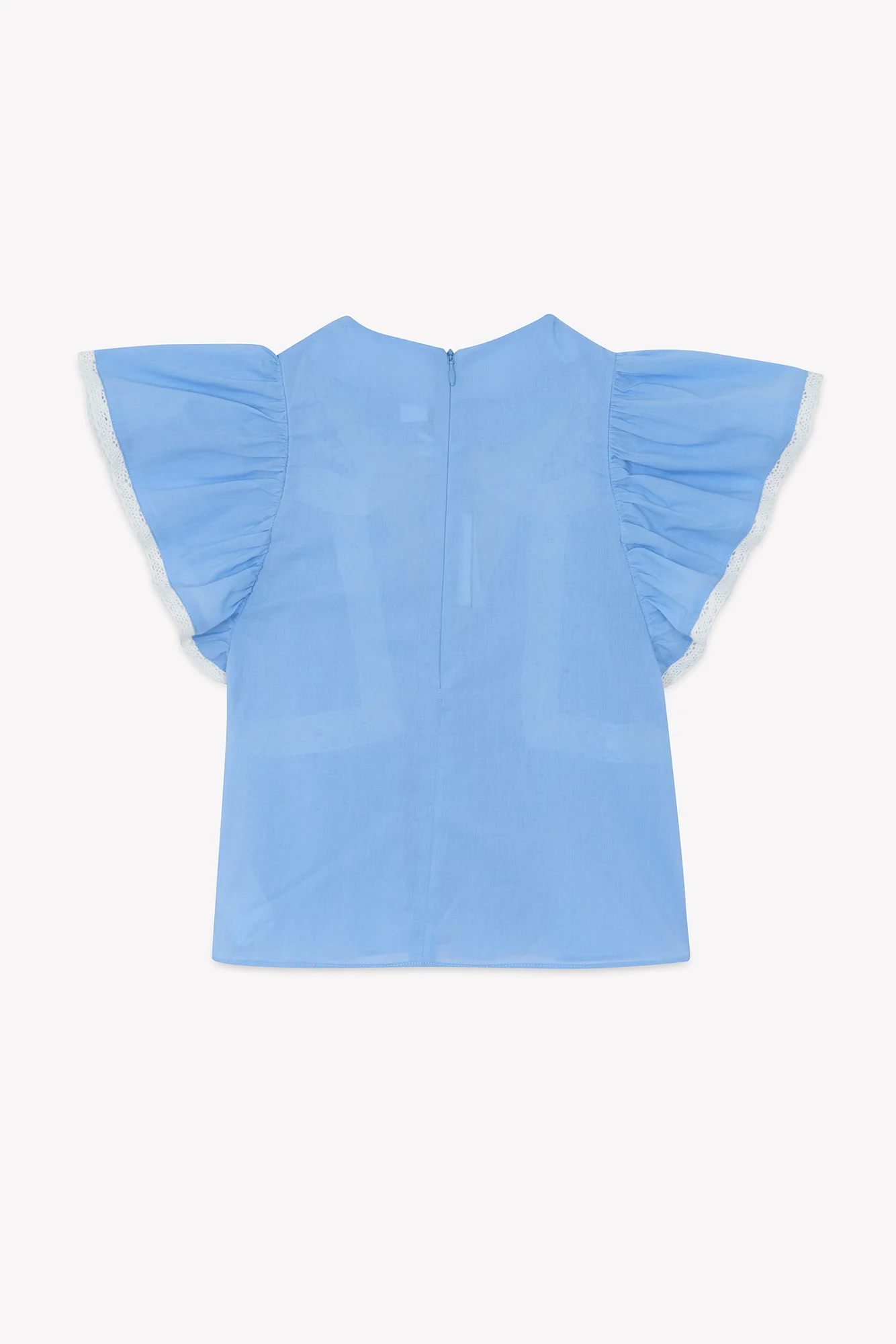 Blouse - Azur coton dentelle - Image 5