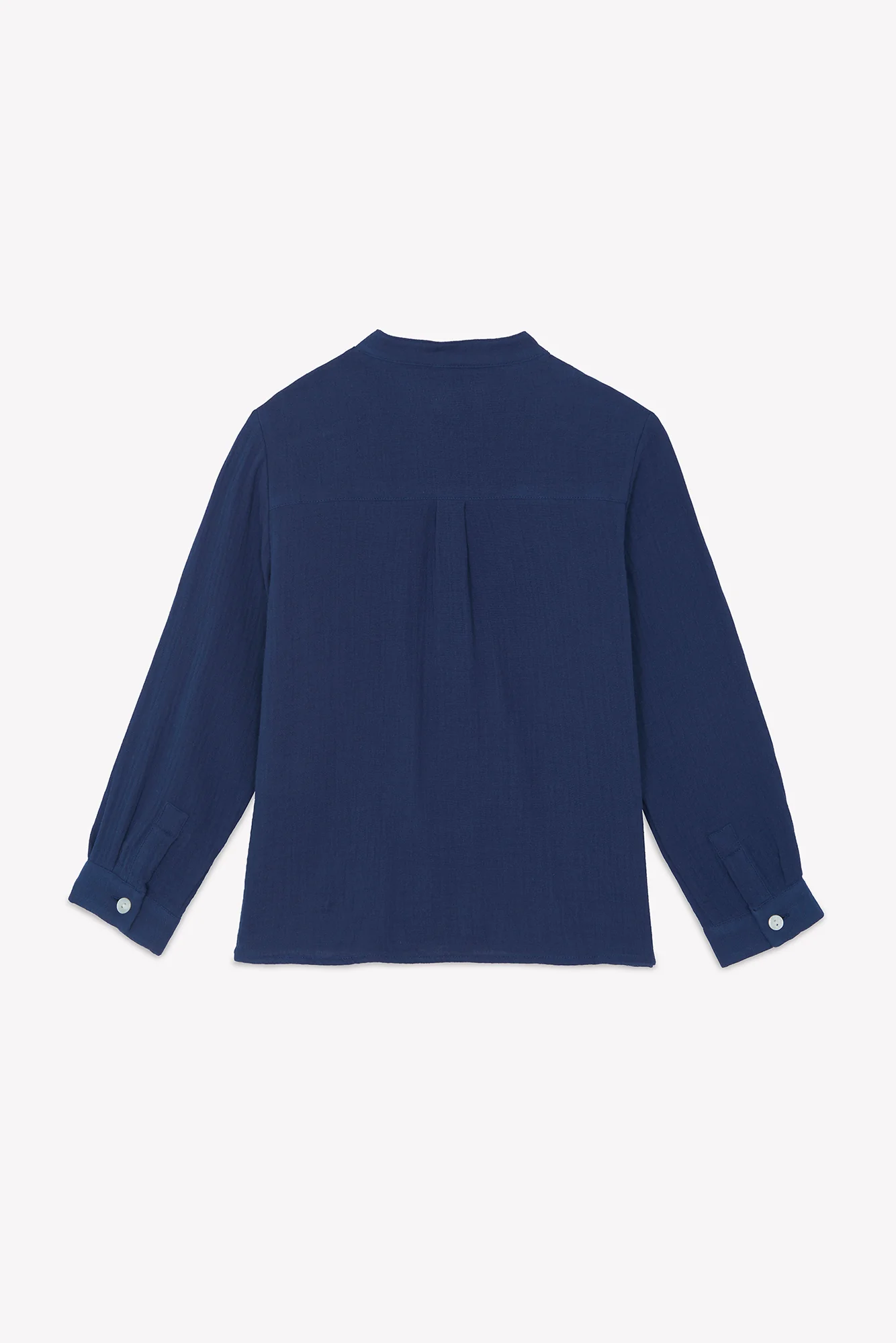 Chemise - Marine coton col mao - Image 5