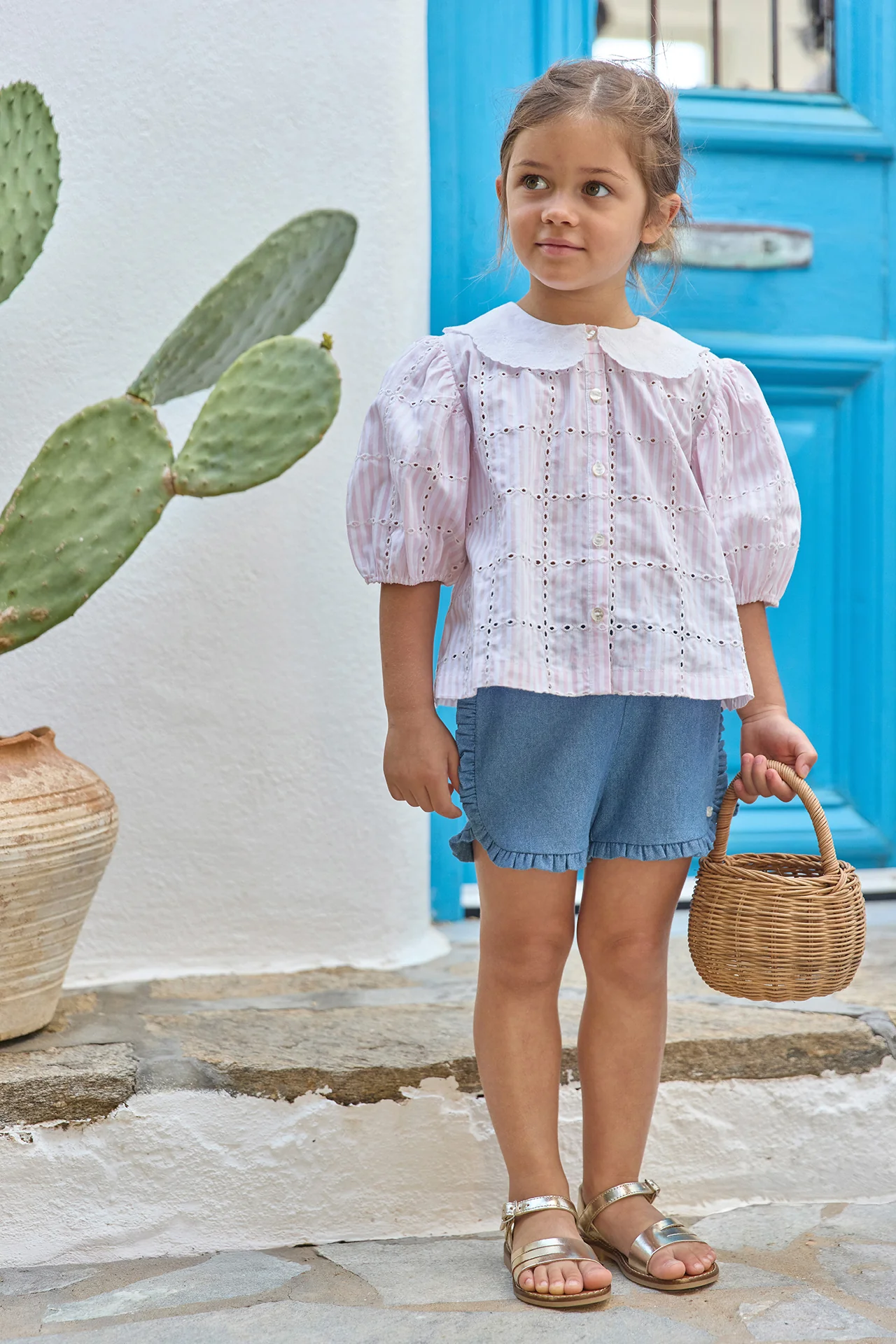 Tunique - Rose coton rayures