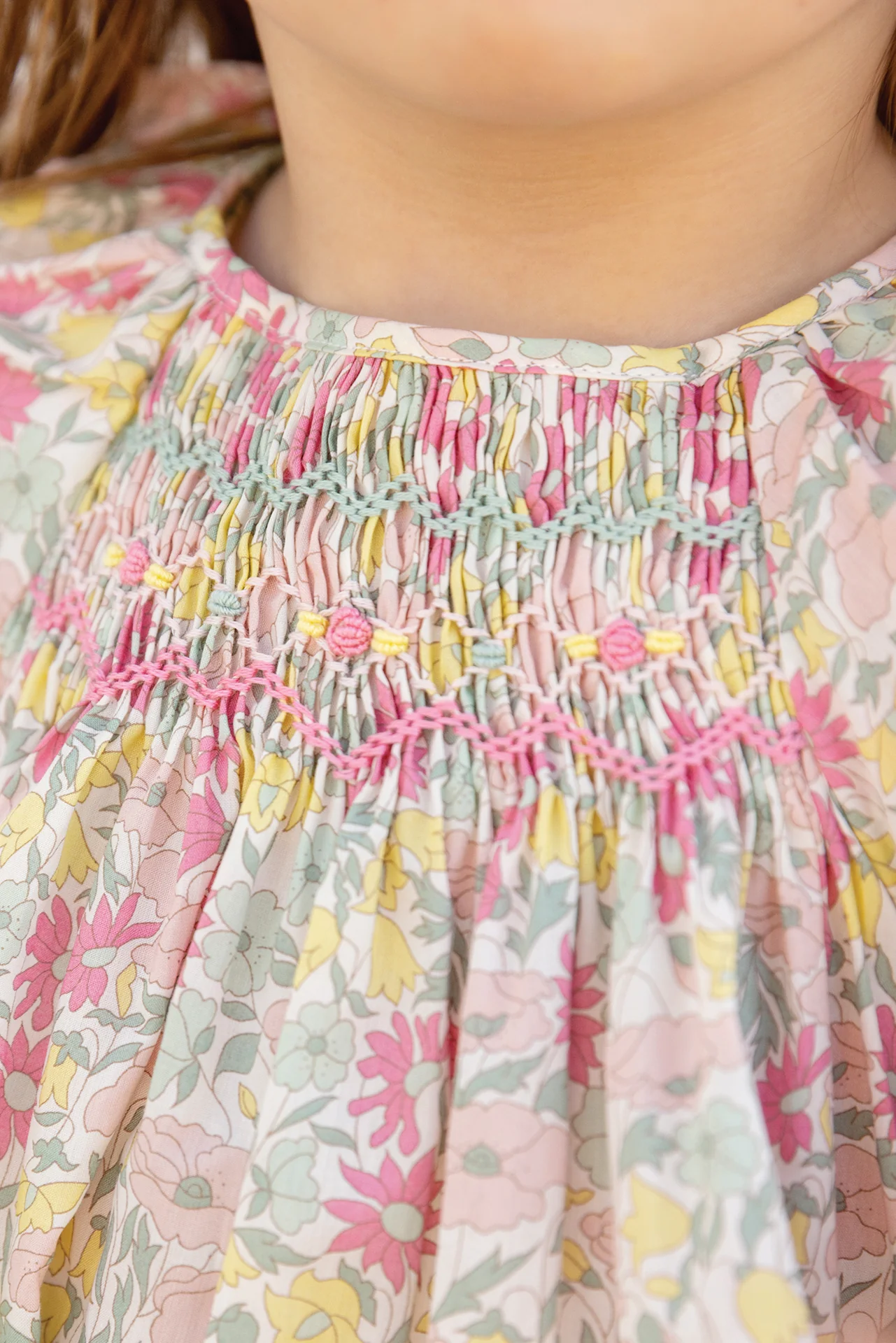 Blouse - Citrus coton imprimé tissu liberty - Image 2