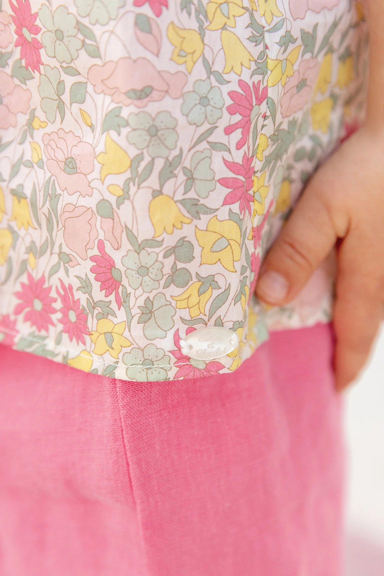 Blouse - Citrus coton imprimé tissu liberty - Image 3