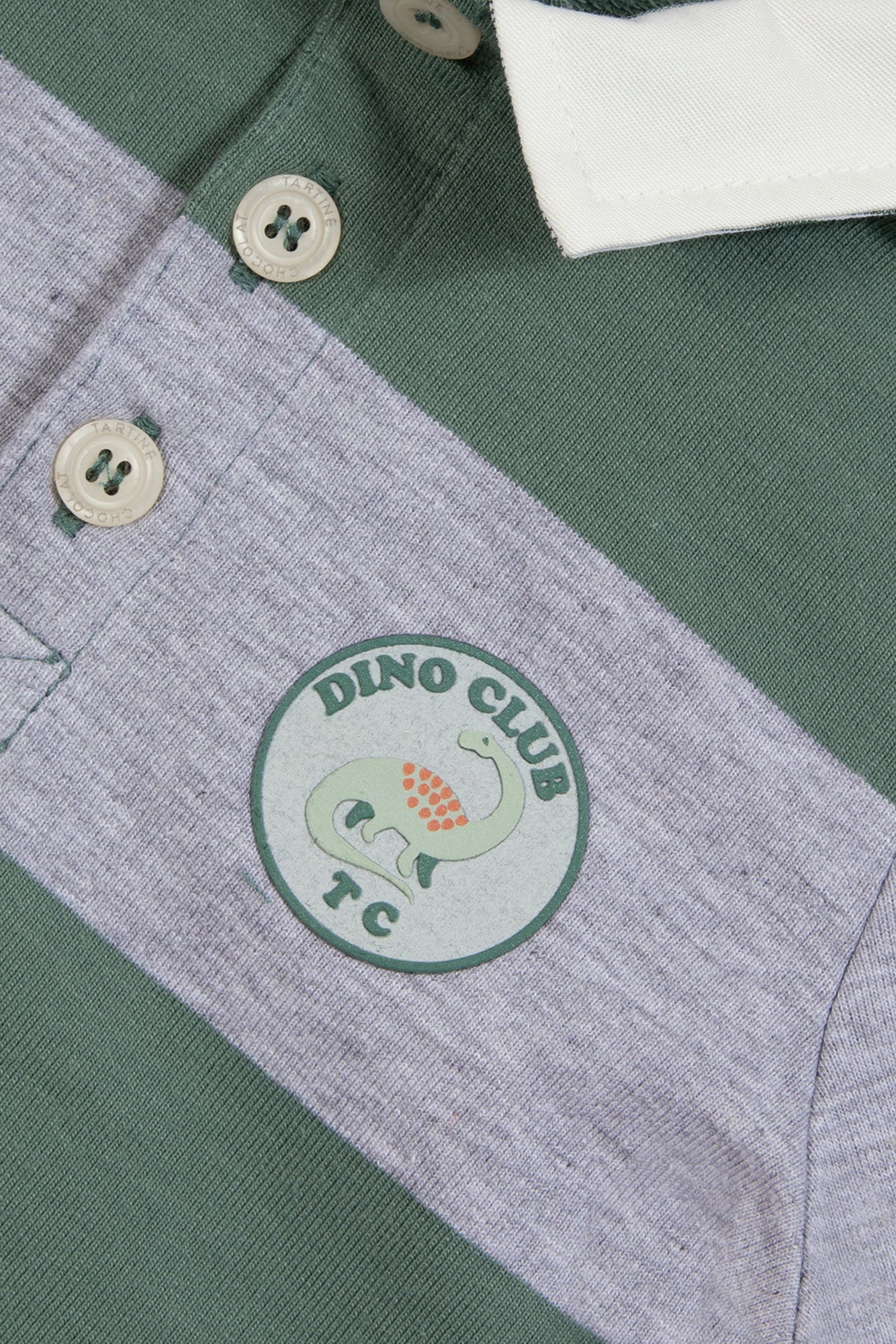 Polo - Kaki coton rayures - Image 7