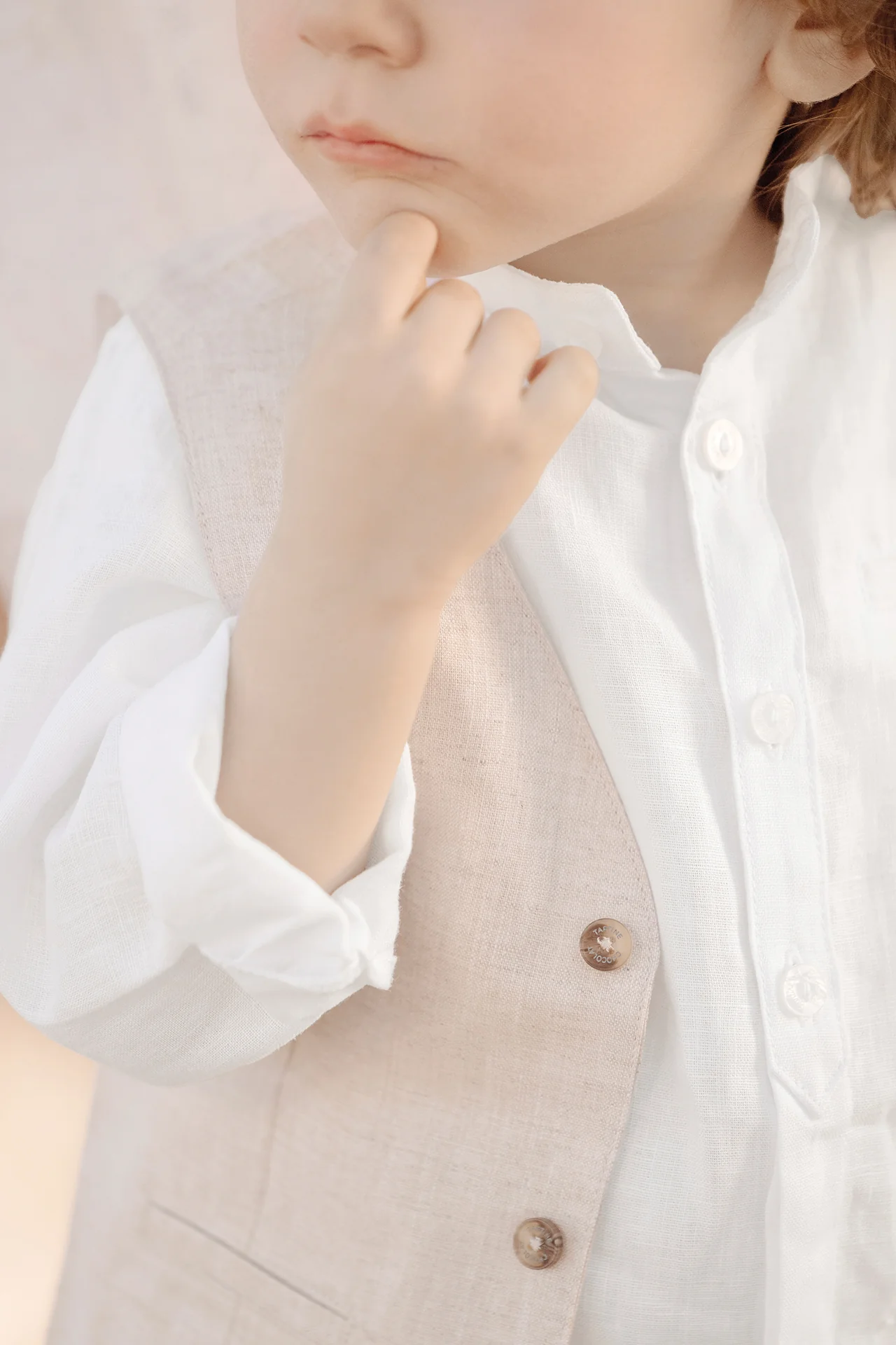 Gilet - Sable lin cérémonie - Image 3
