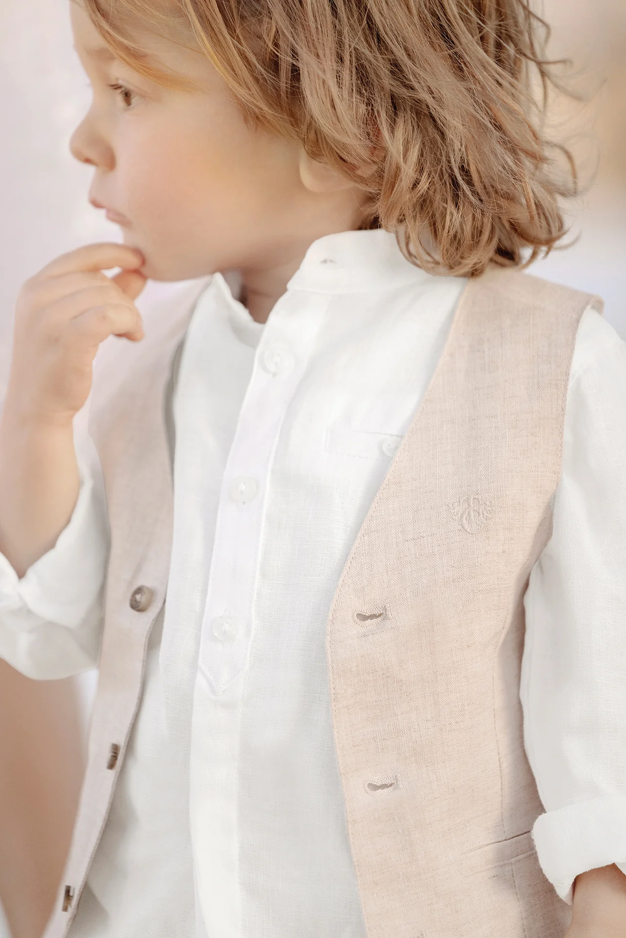 Gilet - Sable lin cérémonie - Image 4