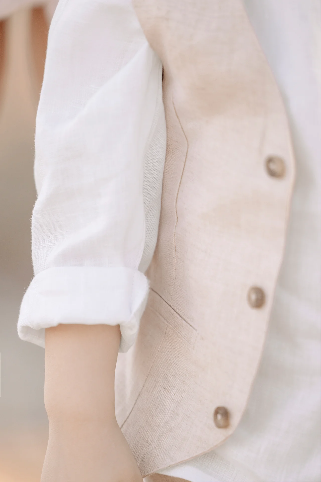 Gilet - Sable lin cérémonie - Image 5