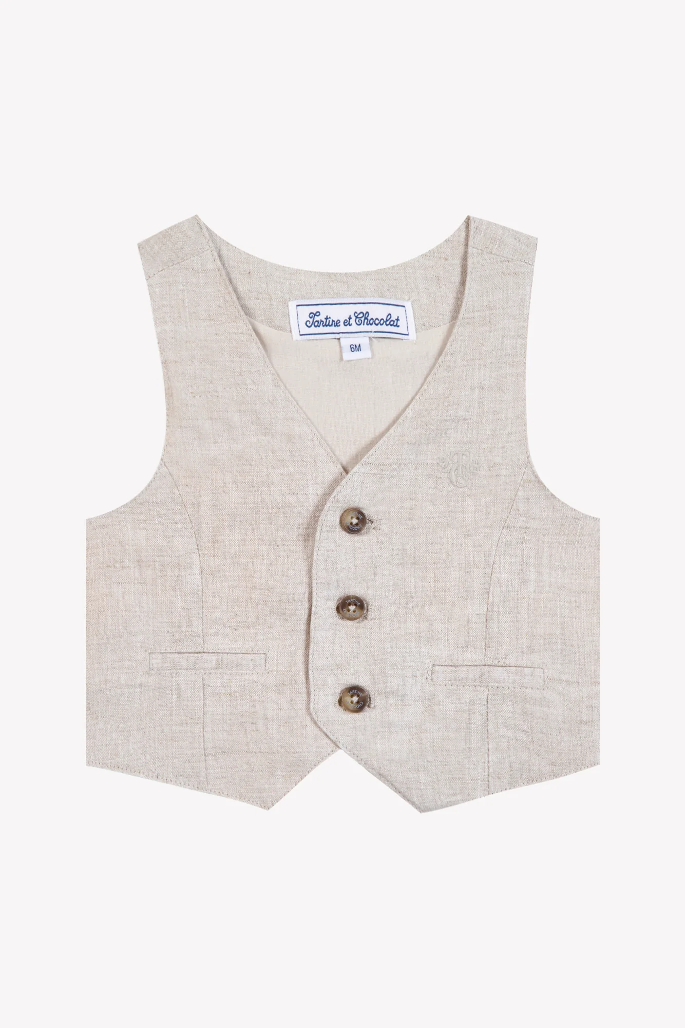 Gilet - Sable lin cérémonie - Image 6