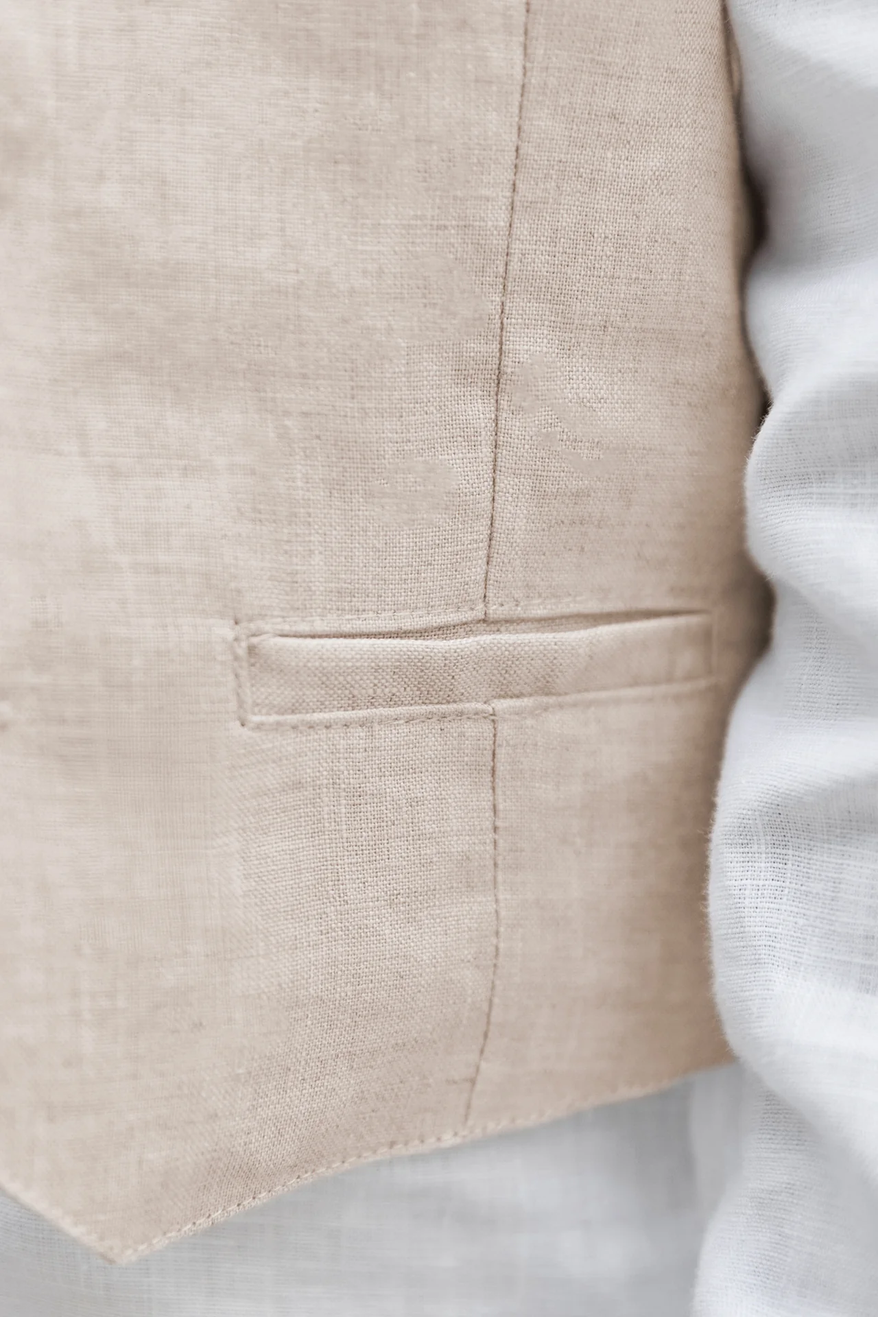Gilet - Sable lin cérémonie - Image 4
