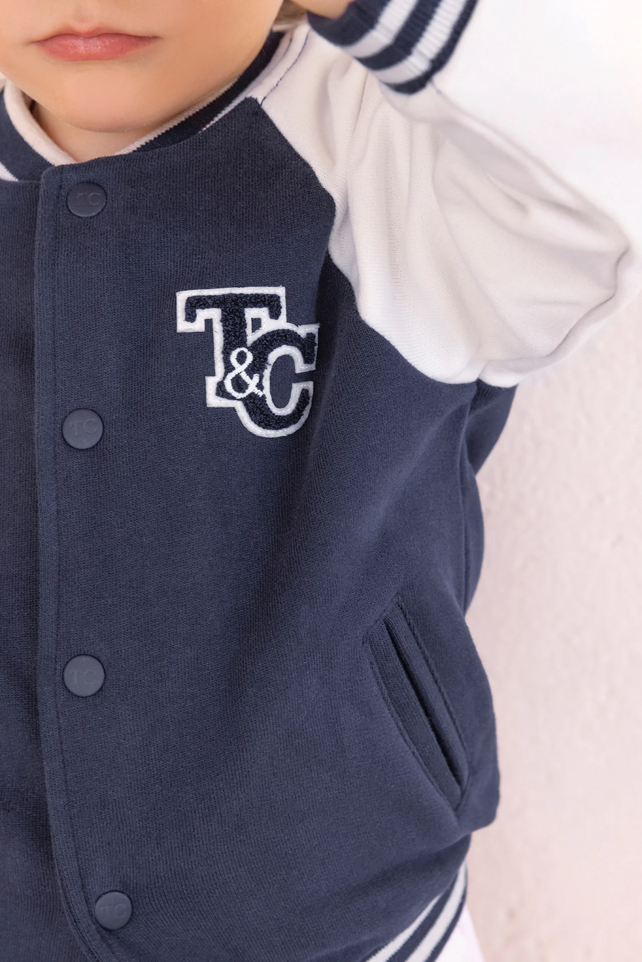 Gilet - Marine coton écusson TC - Image 3