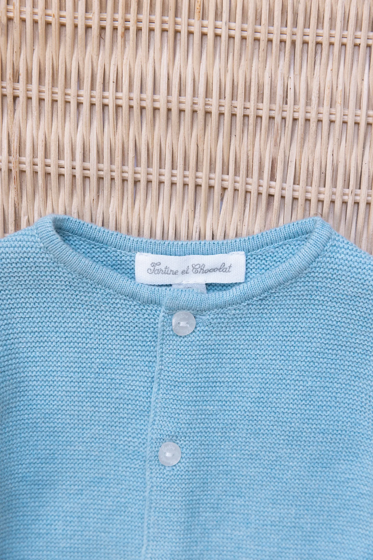 Cardigan - Bleu horizon chiné coton - Image 2