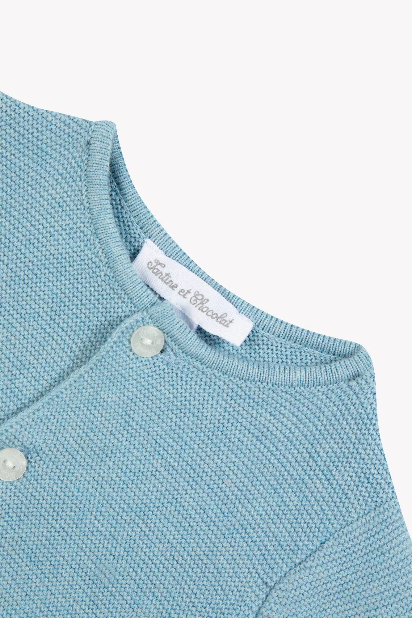 Cardigan - Bleu horizon chiné coton - Image 7