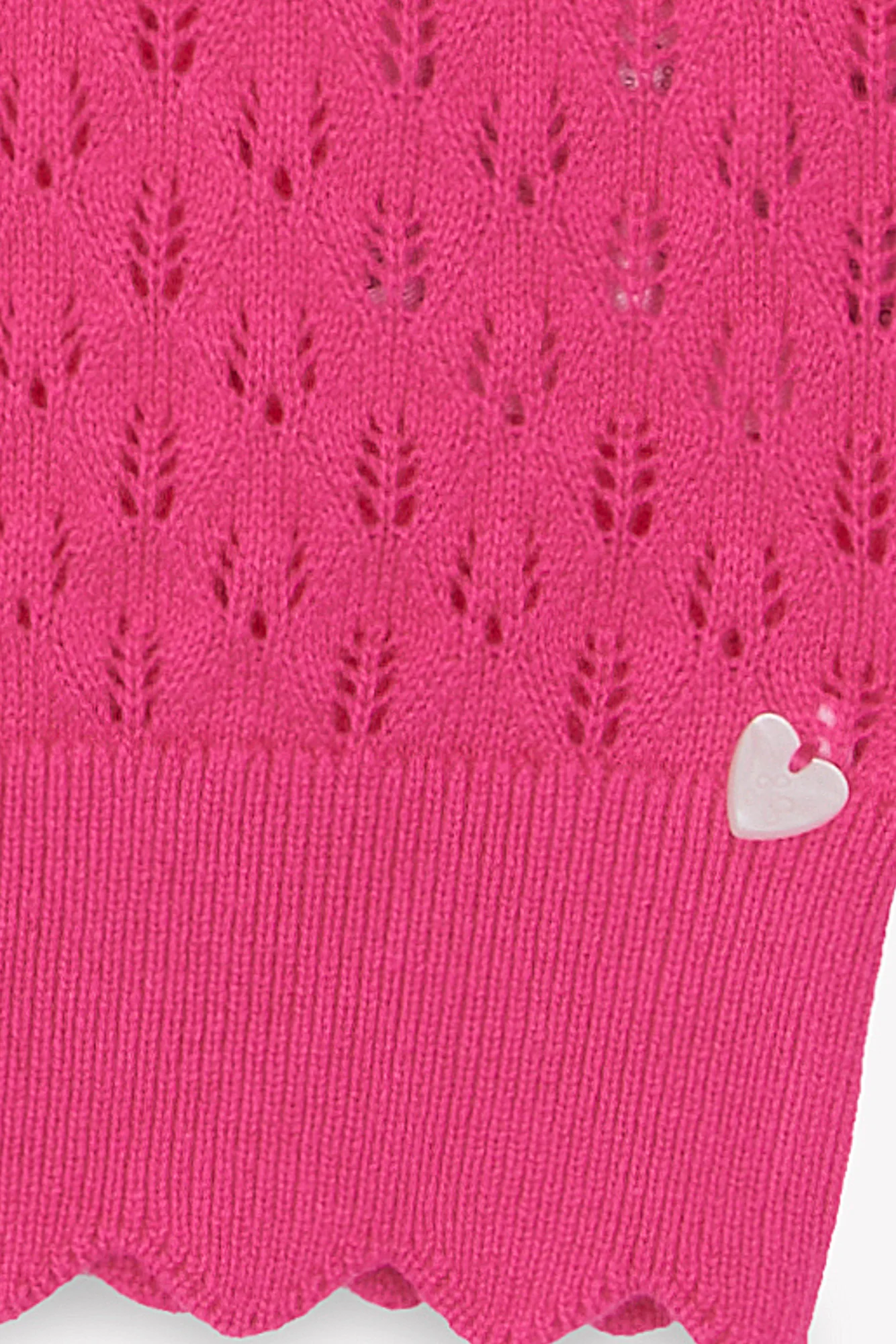 Cardigan - Rose coton ajouré - Image 7