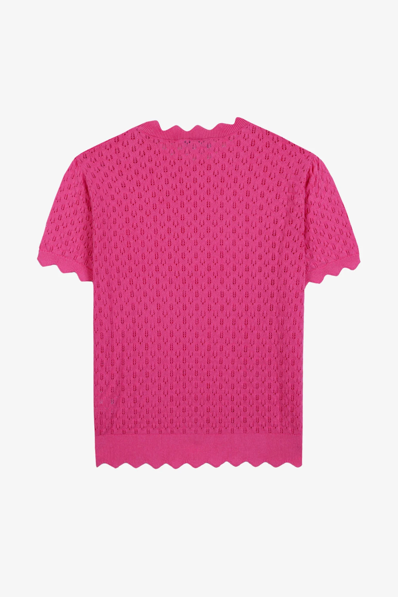 Pull Femme -  Rose coton ajouré - Image 9