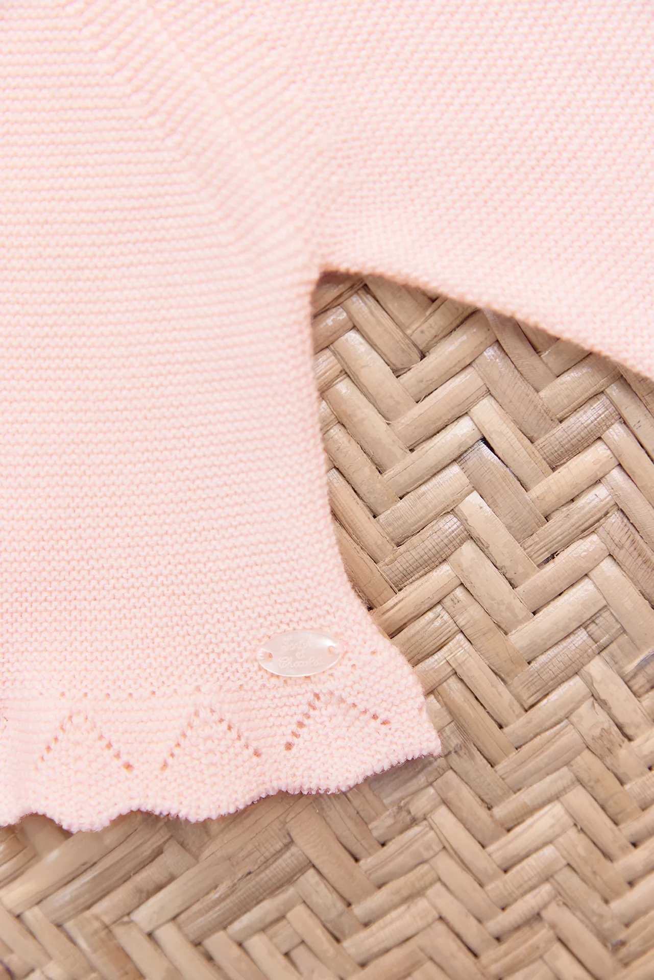 Gilet - Rose coton col rond - Image 2
