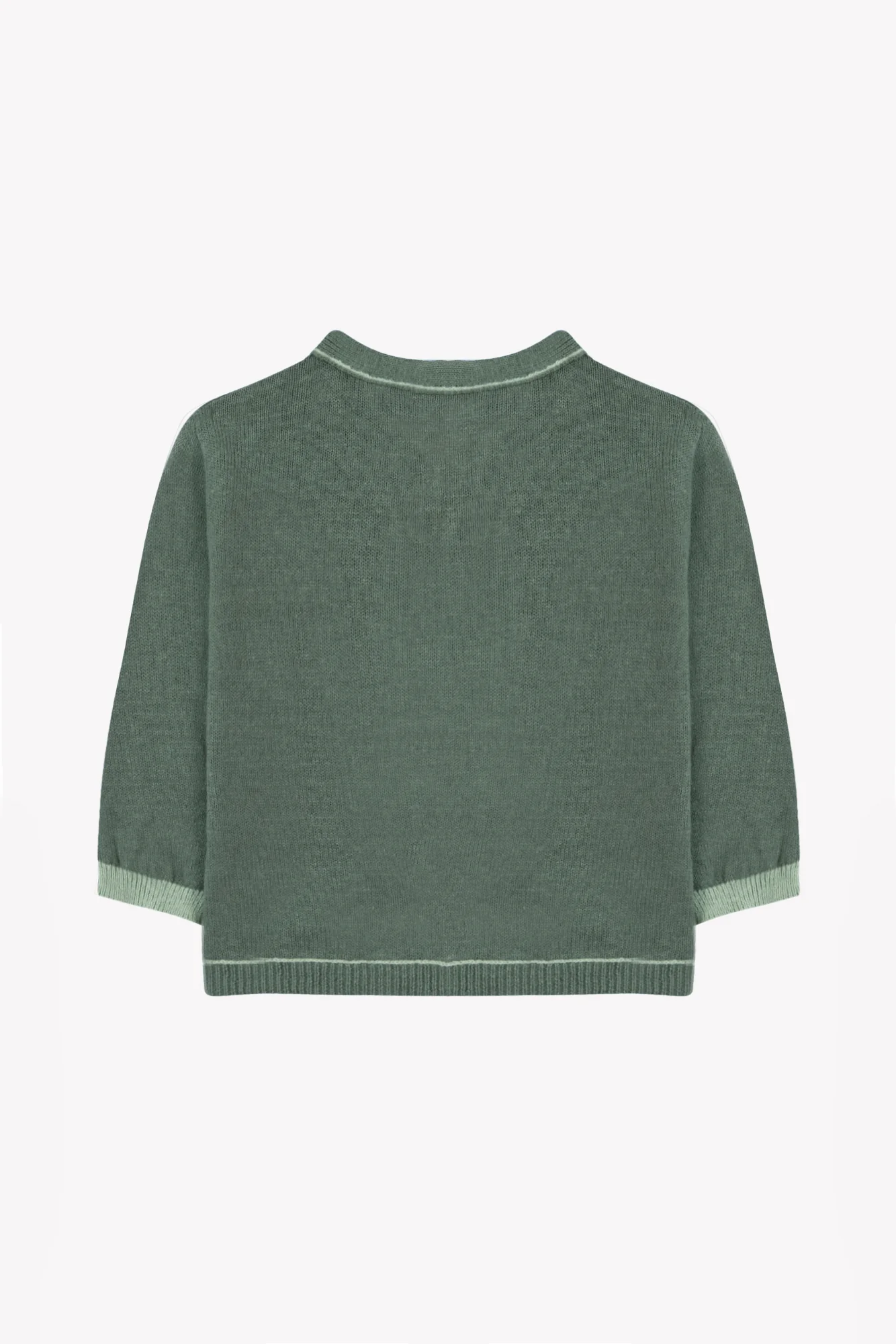 Gilet - Kaki lin col V - Image 6
