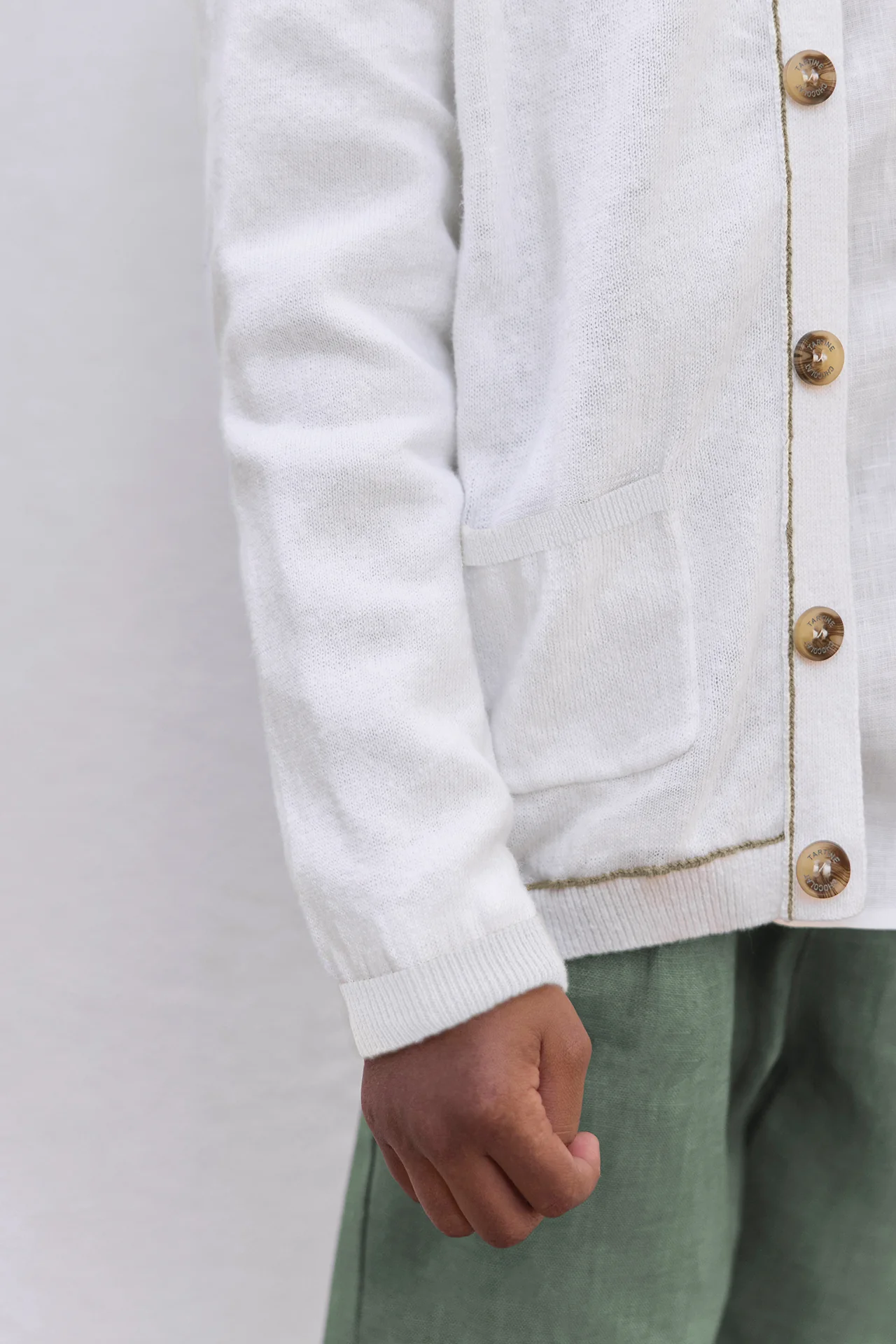 Gilet - Ecru lin - Image 3