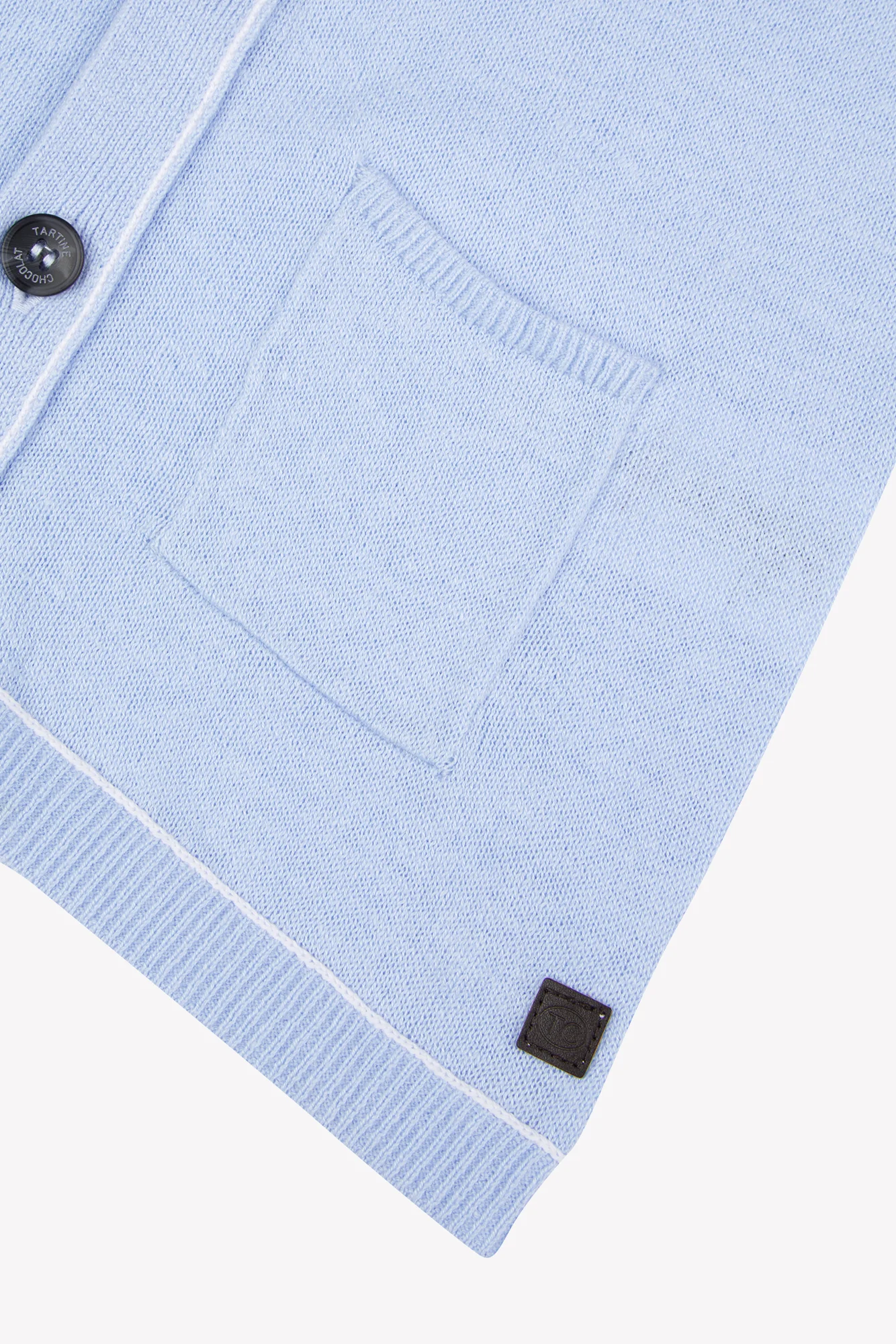 Gilet - Bleu nuage lin - Image 5