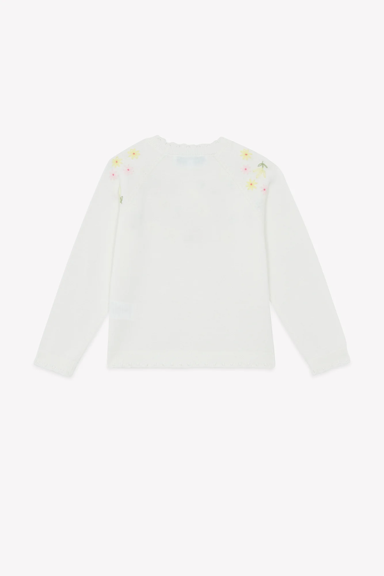 Pull - Ecru coton brodé - Image 6